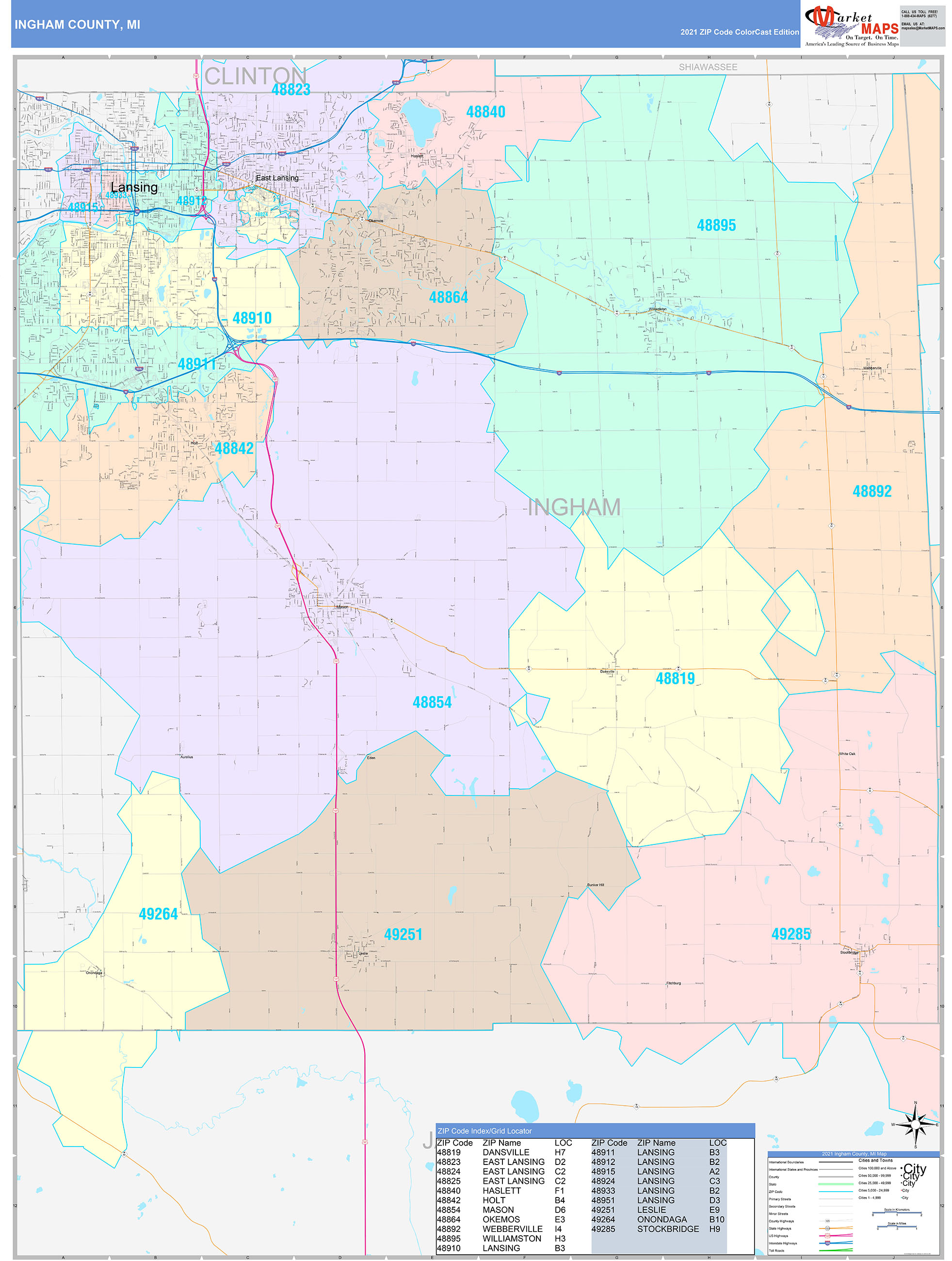 Ingham County Map