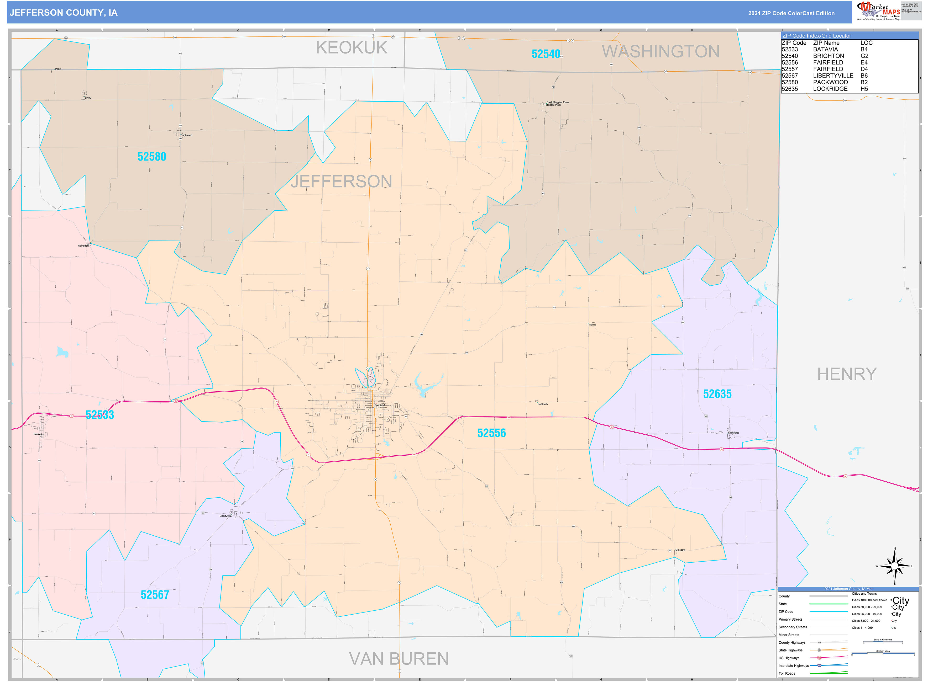 Jefferson Iowa Map 