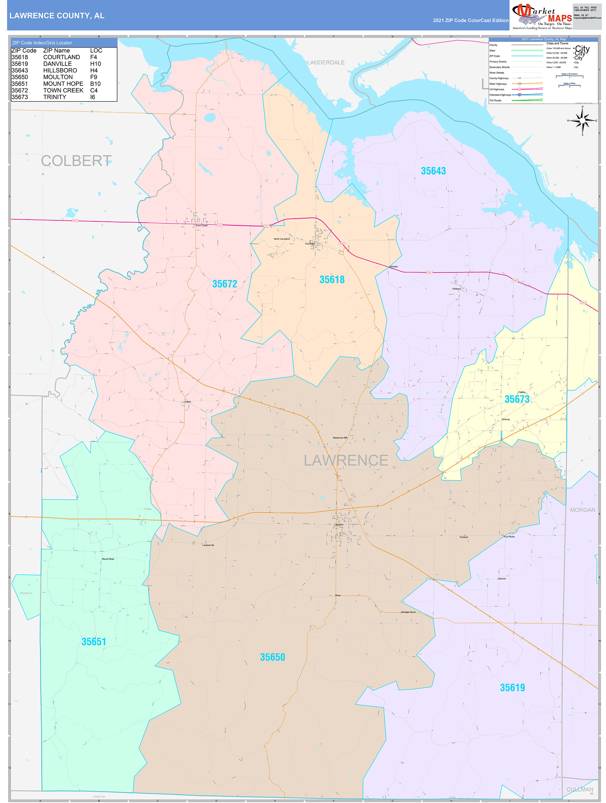 Maps Of Lawrence County - Bank2home.com