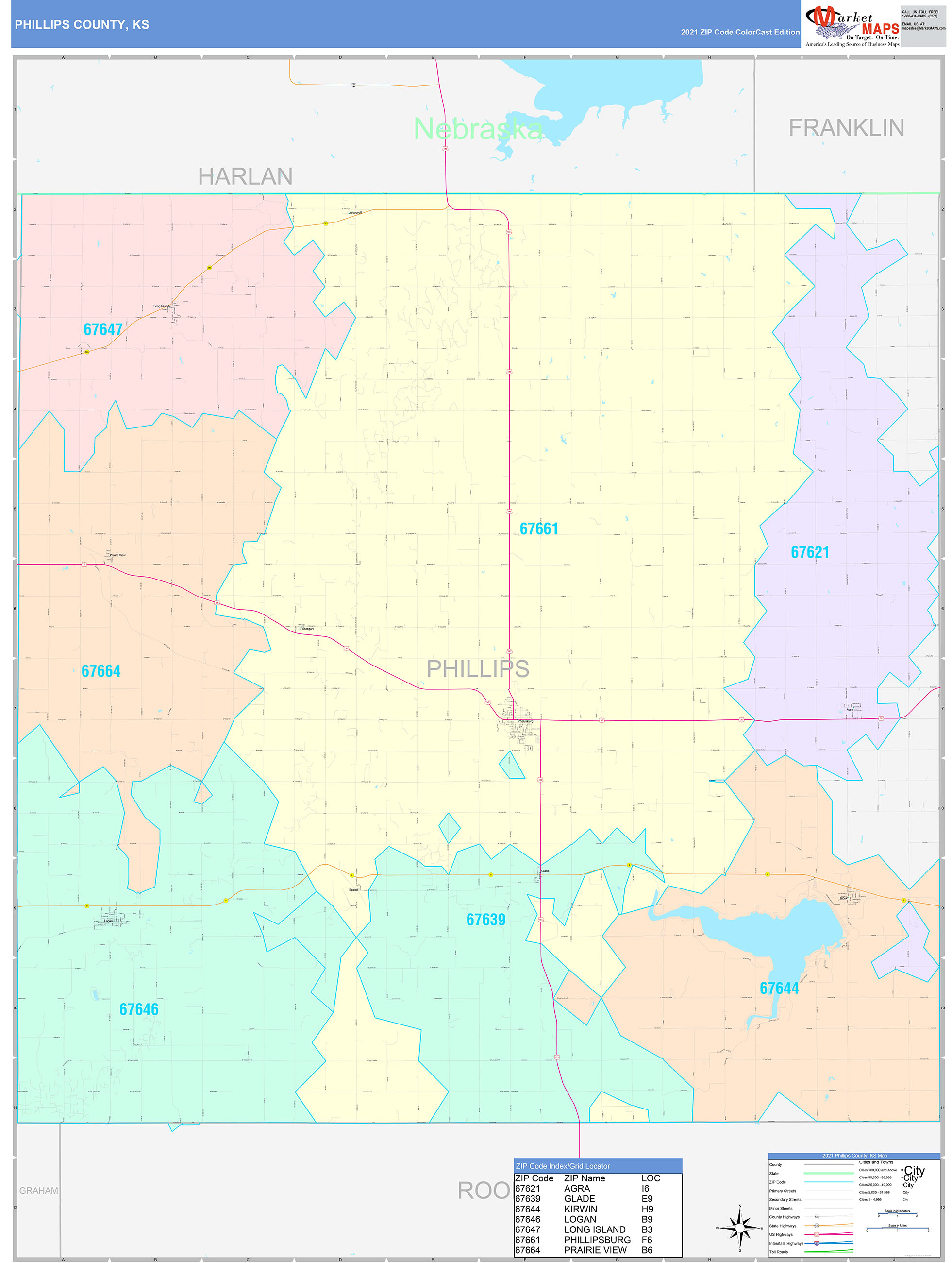 Topeka Kansas Wall Map Color Cast Style By Marketmaps 9416