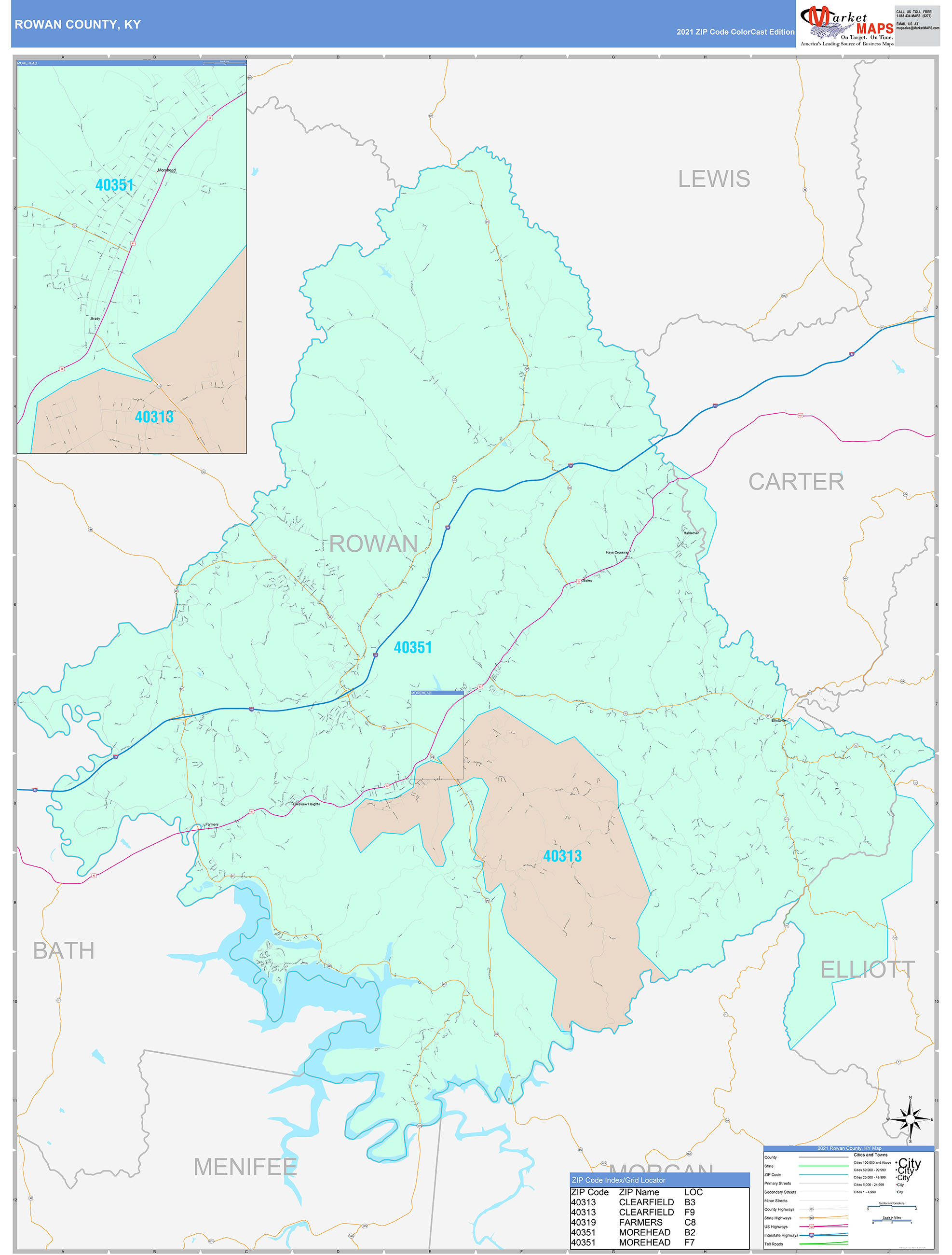 Rowan County Precinct Map