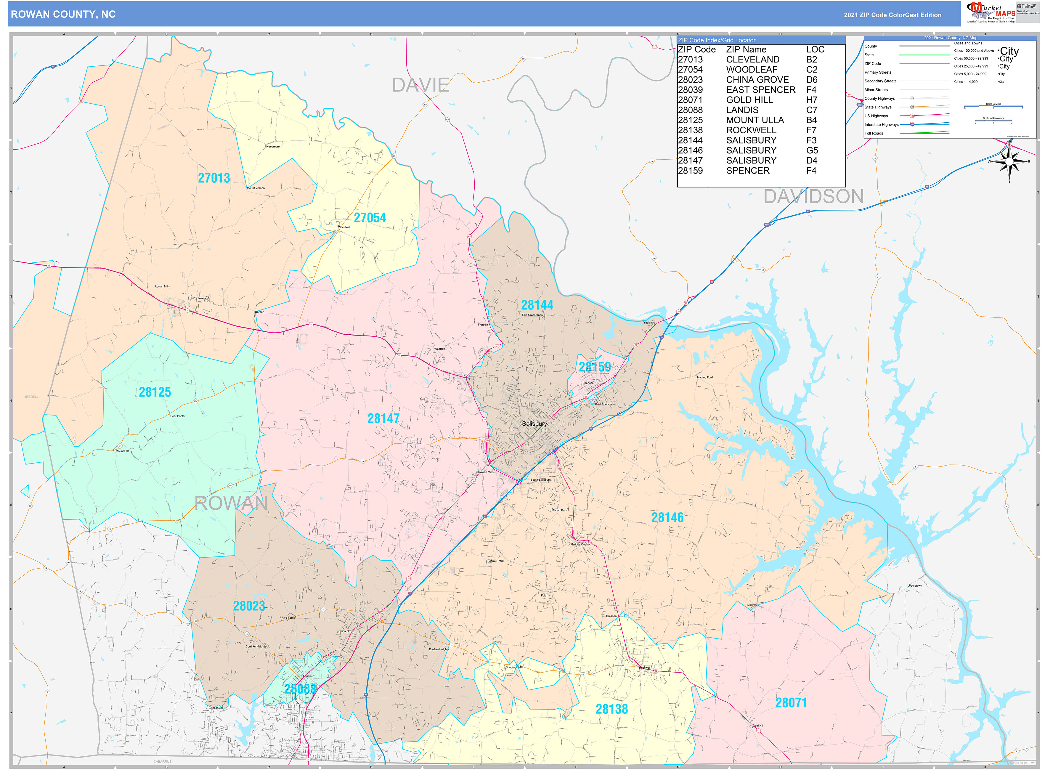 Rowan County Precinct Map