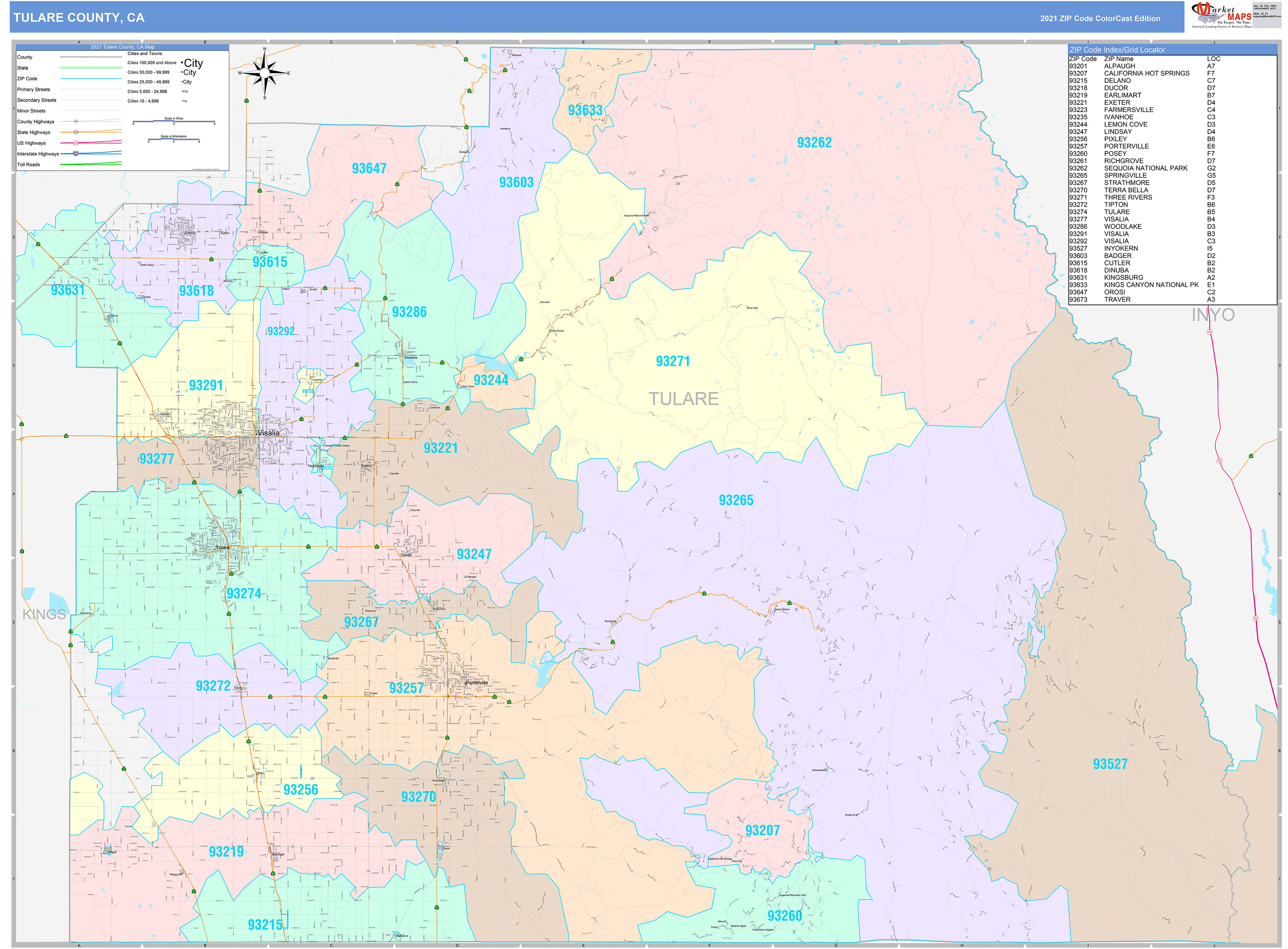 tulare county parcel maps