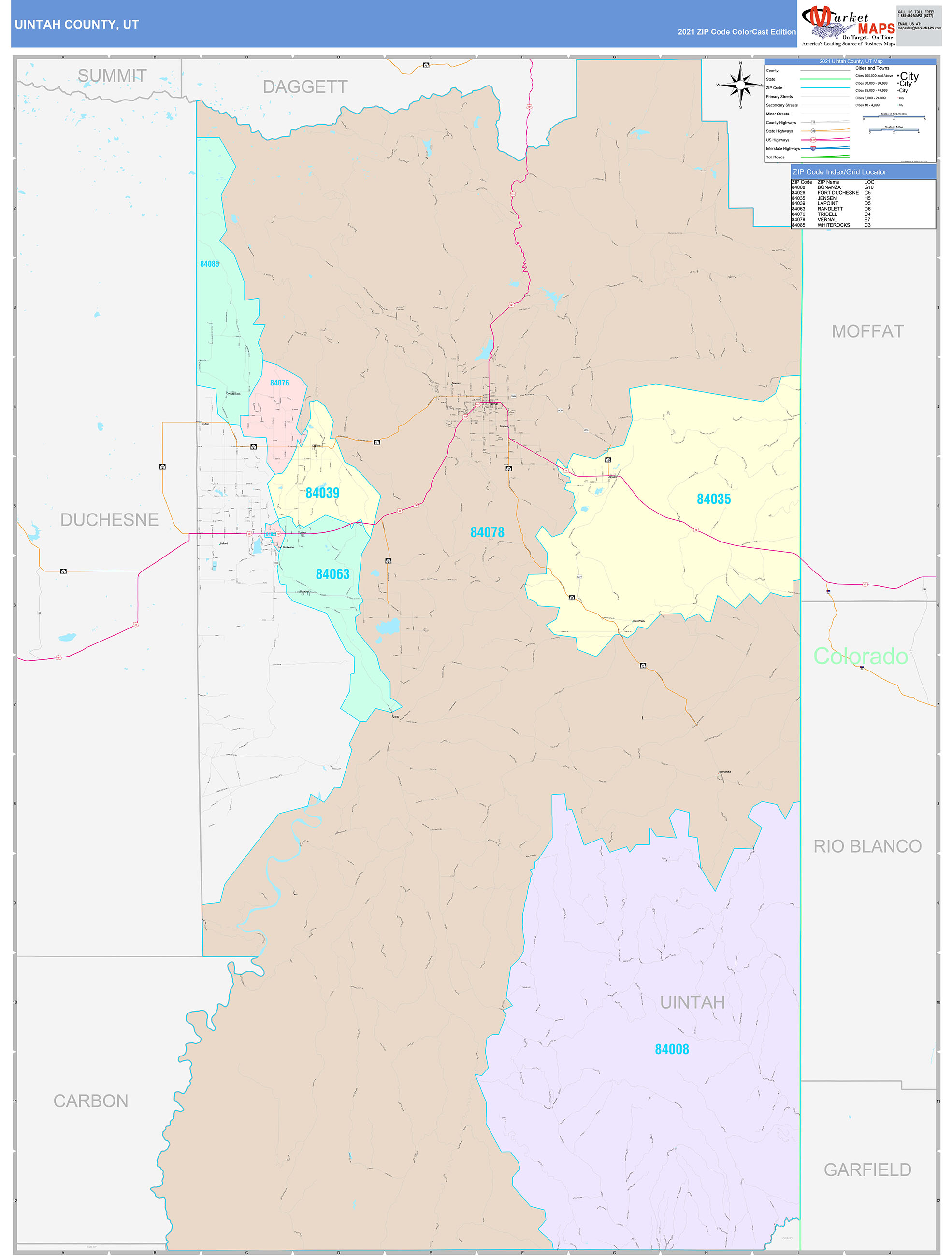 Uintah County Map 4150