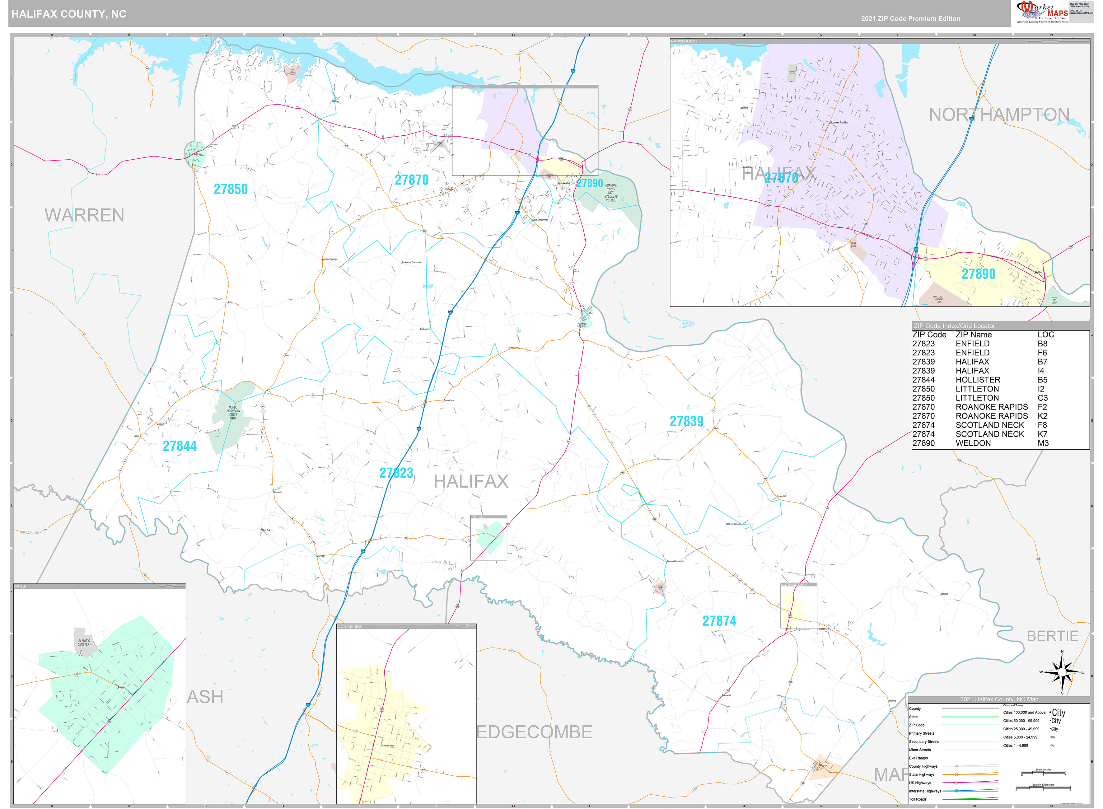 Halifax County Nc Map 