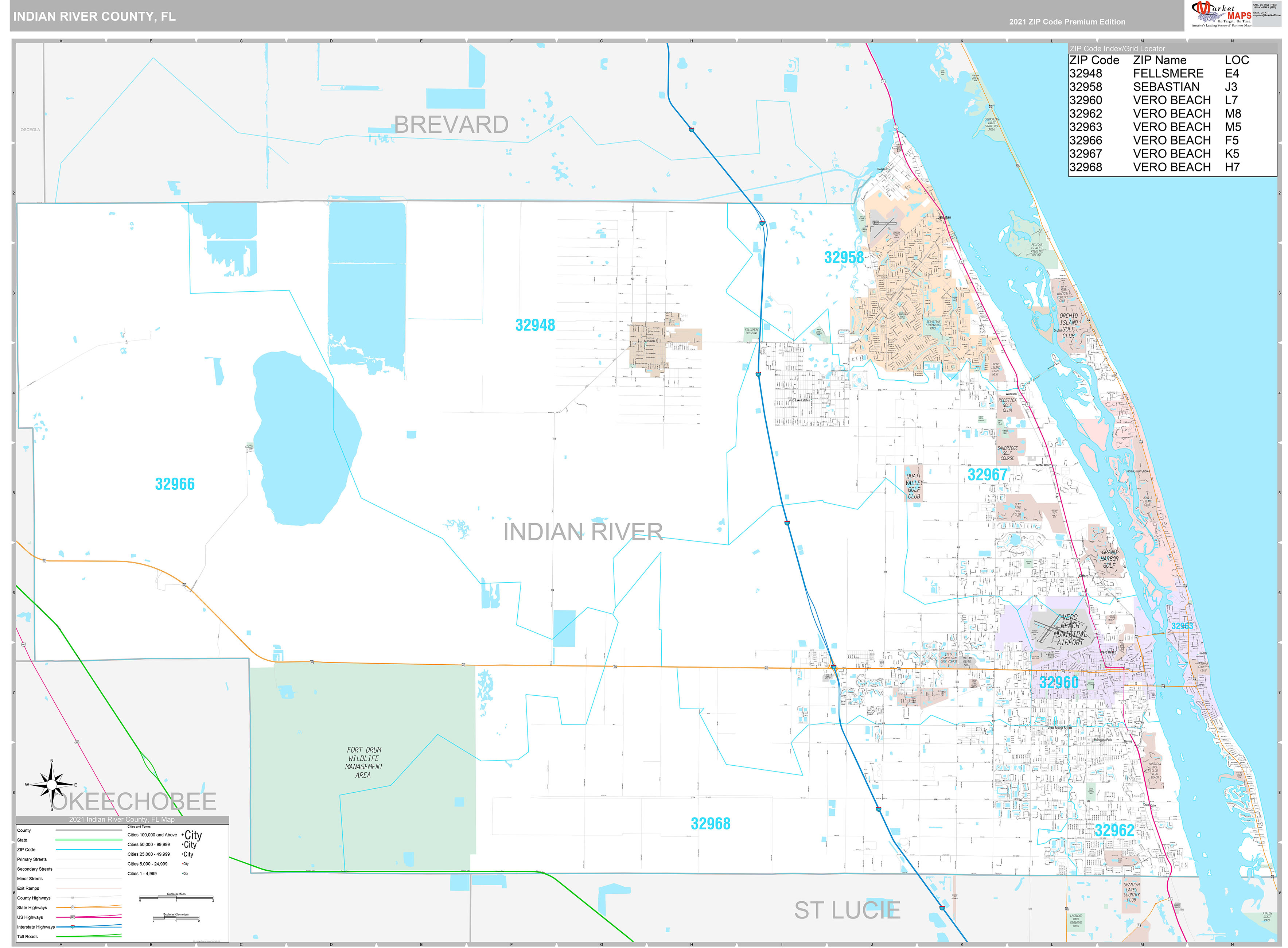 Indian River County Map