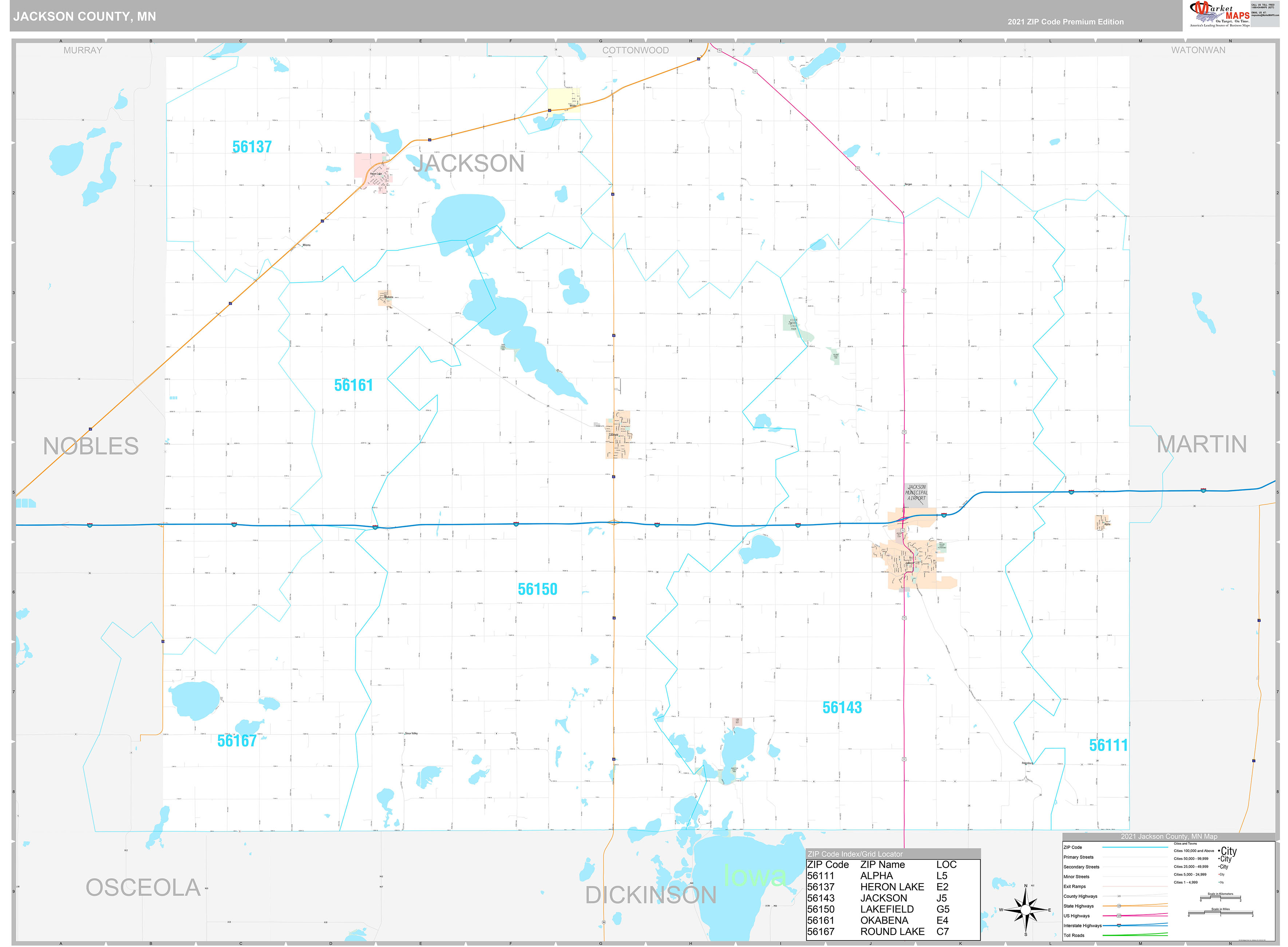 Jackson County Mn Wall Map Color Cast Style By Marketmaps Images And Images And Photos Finder 7920