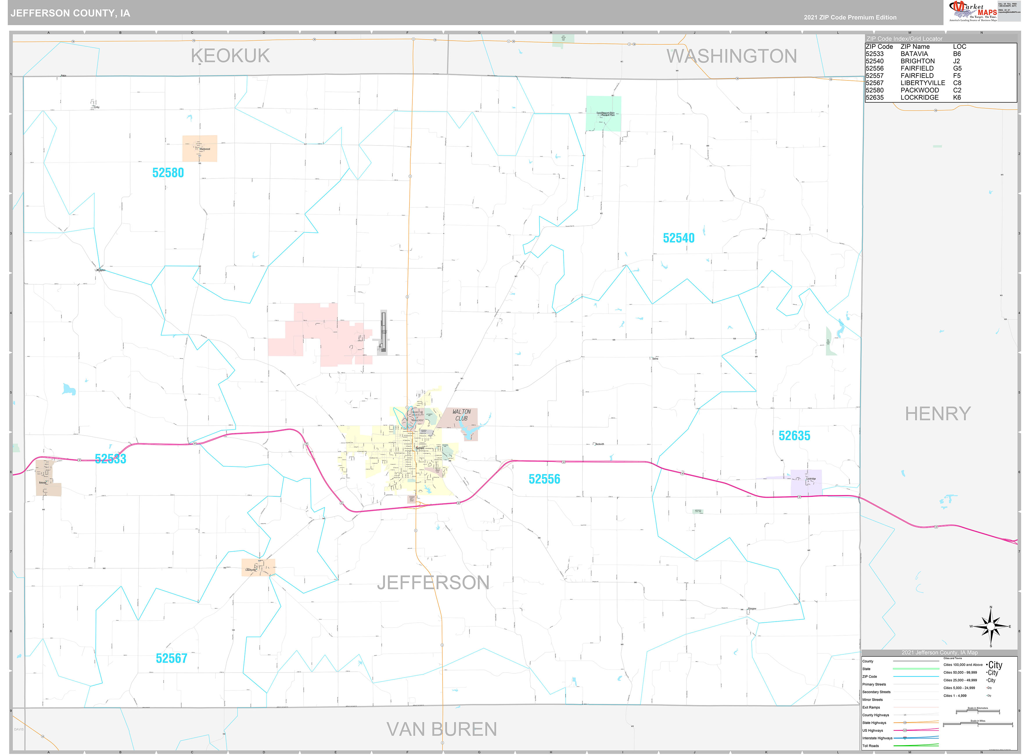 Jefferson Iowa Map 