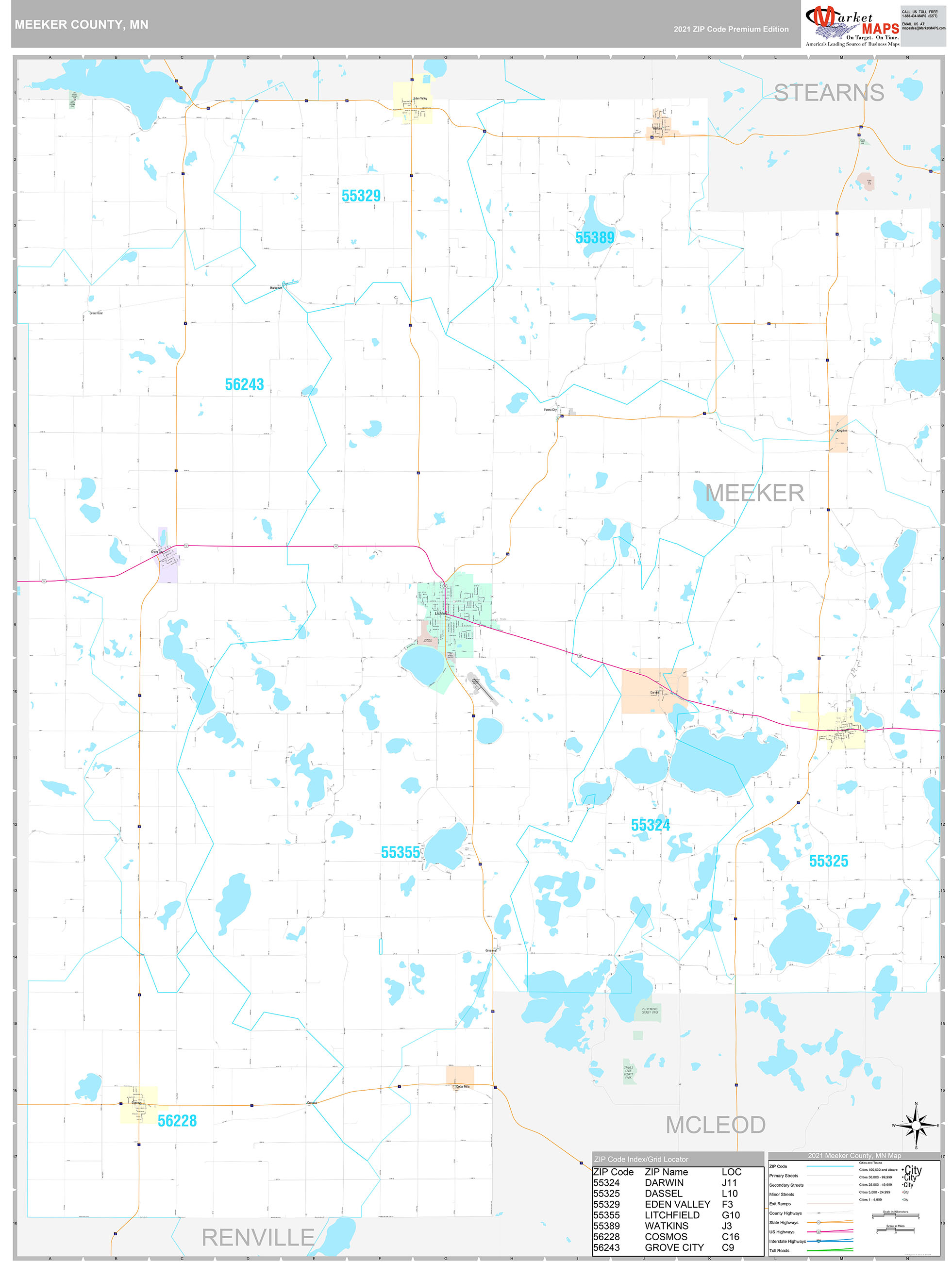 Lake County Mn Wall Map Premium Style By Marketmaps - vrogue.co