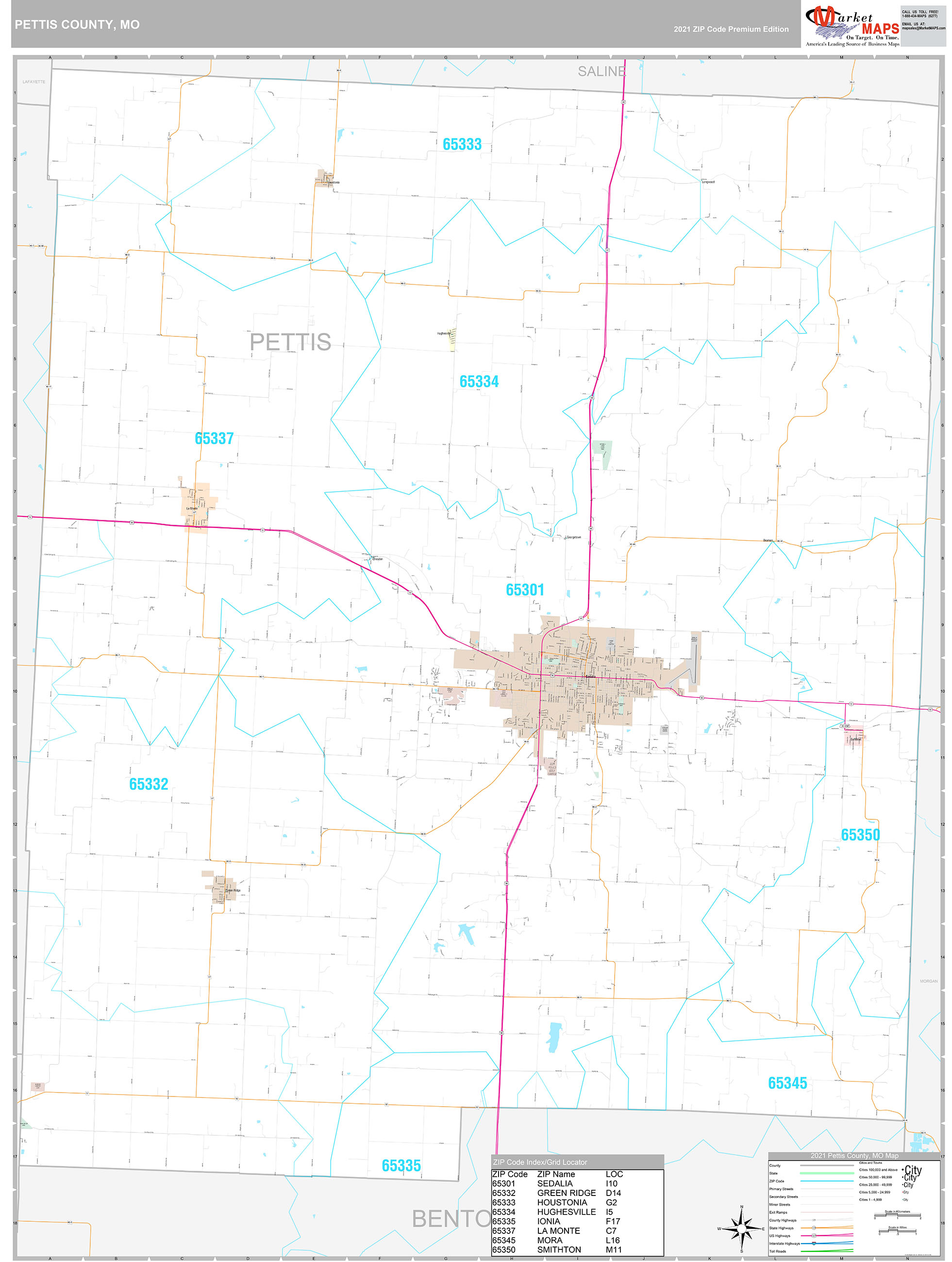 Mississippi County Mo Wall Map Premium Style By Marketmaps Mapsales   Pettis MO 