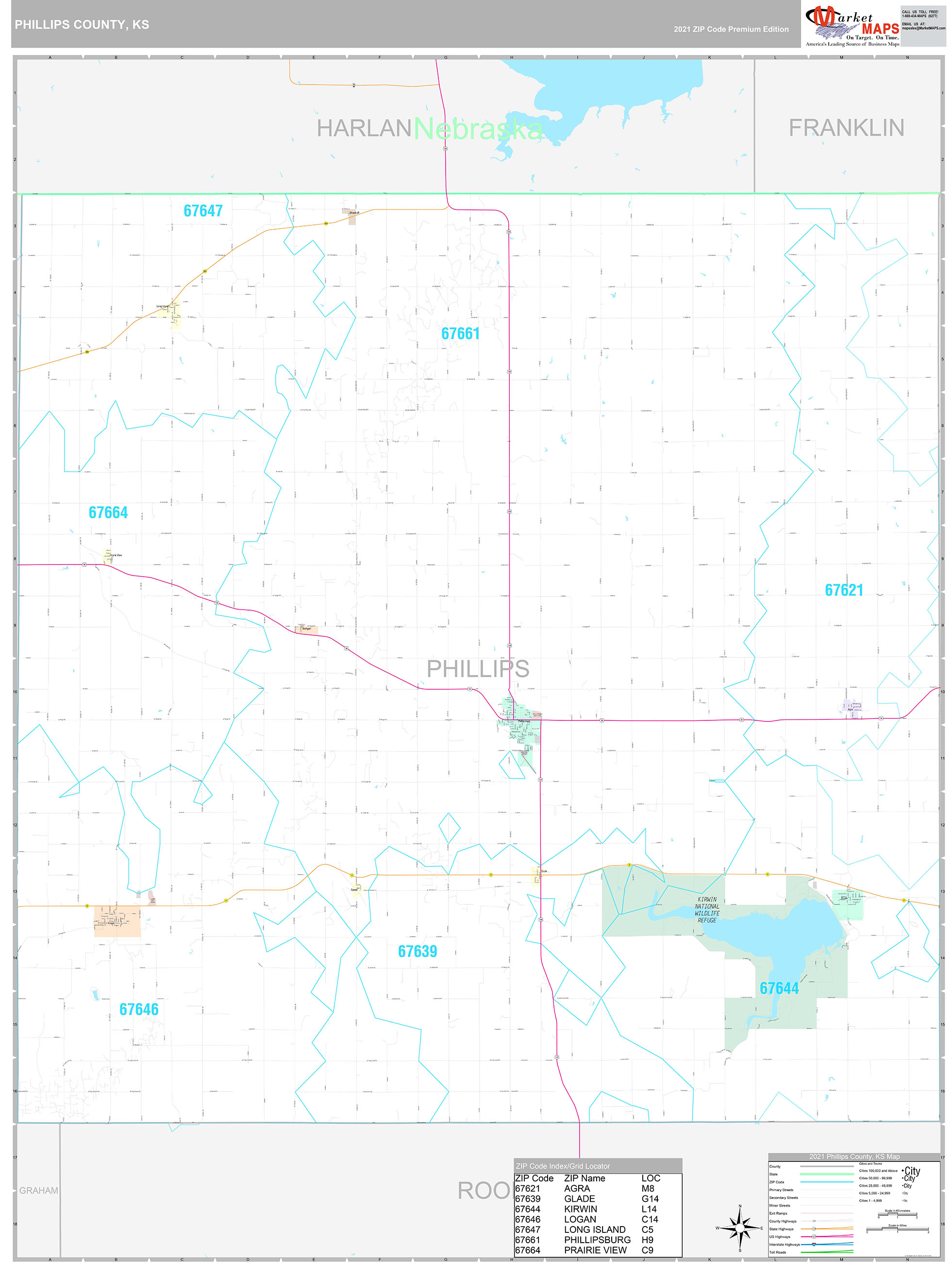 Saline County Ks Wall Map Premium Style By Marketmaps | Images and ...