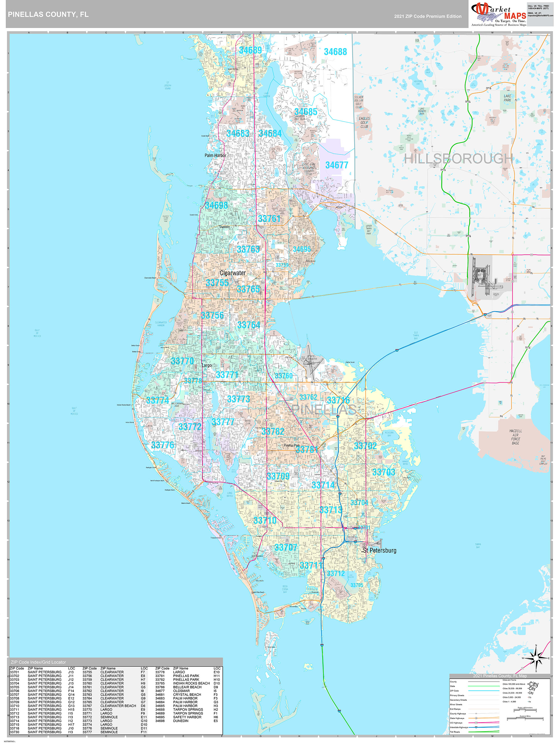 Pinellas County Map With Cities 2409