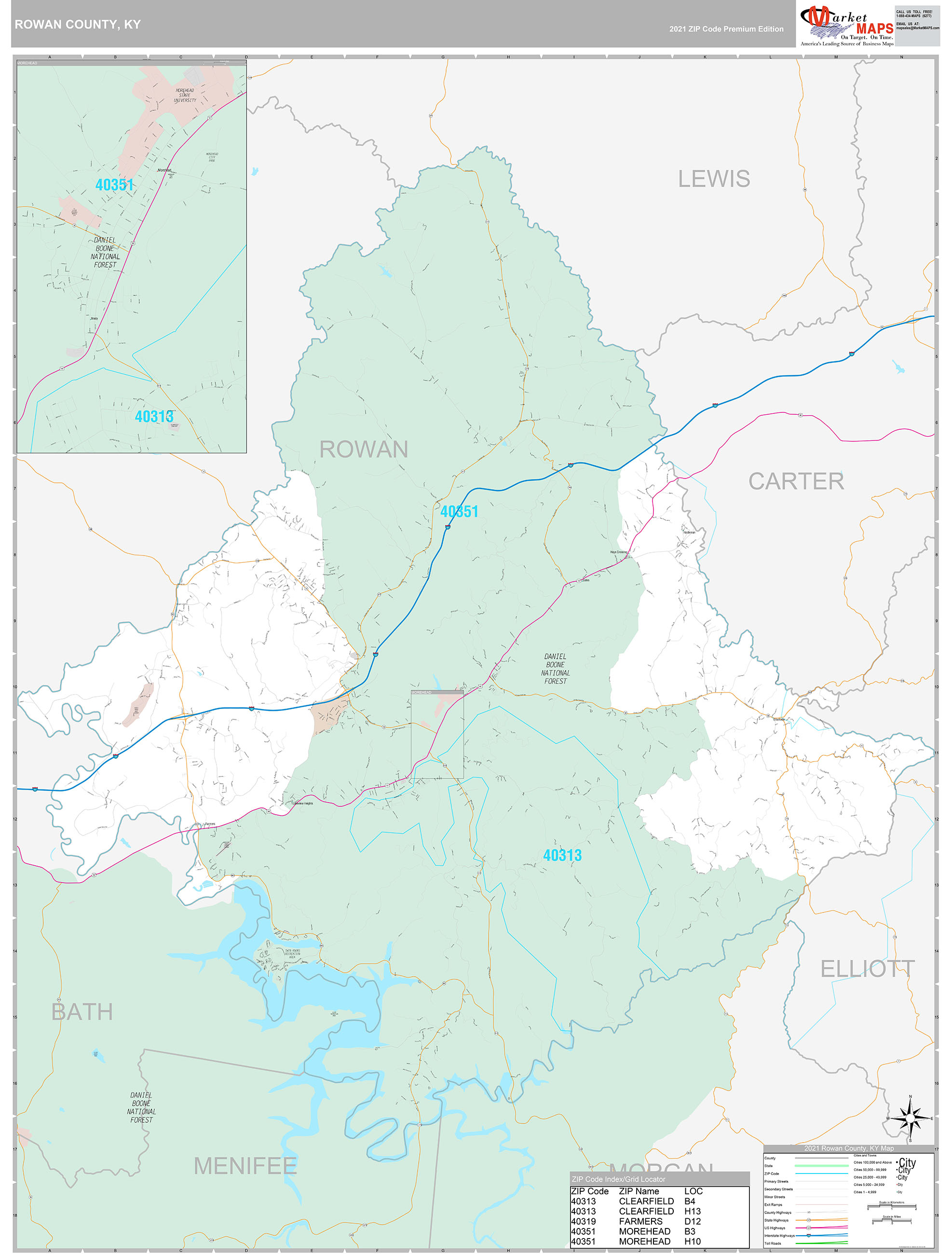 Rowan County Precinct Map