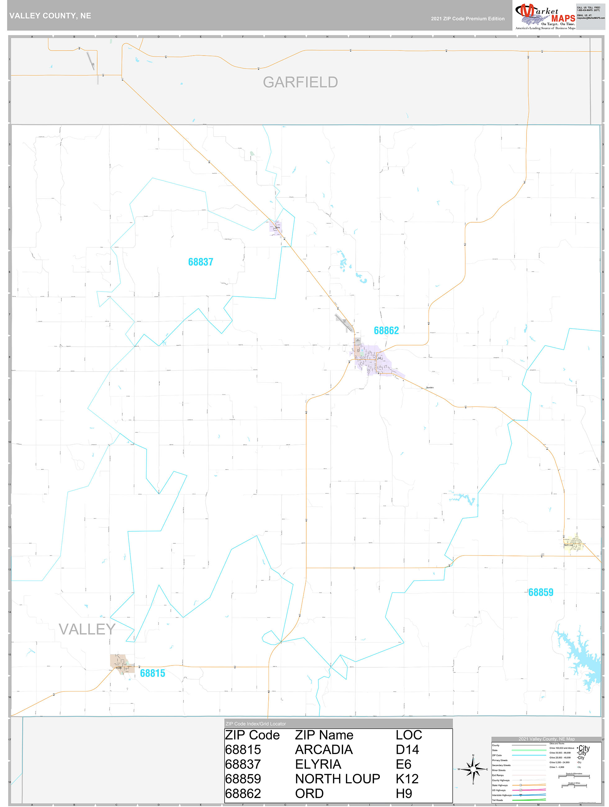 Saline County Ne Wall Map Premium Style By Marketmaps Images And
