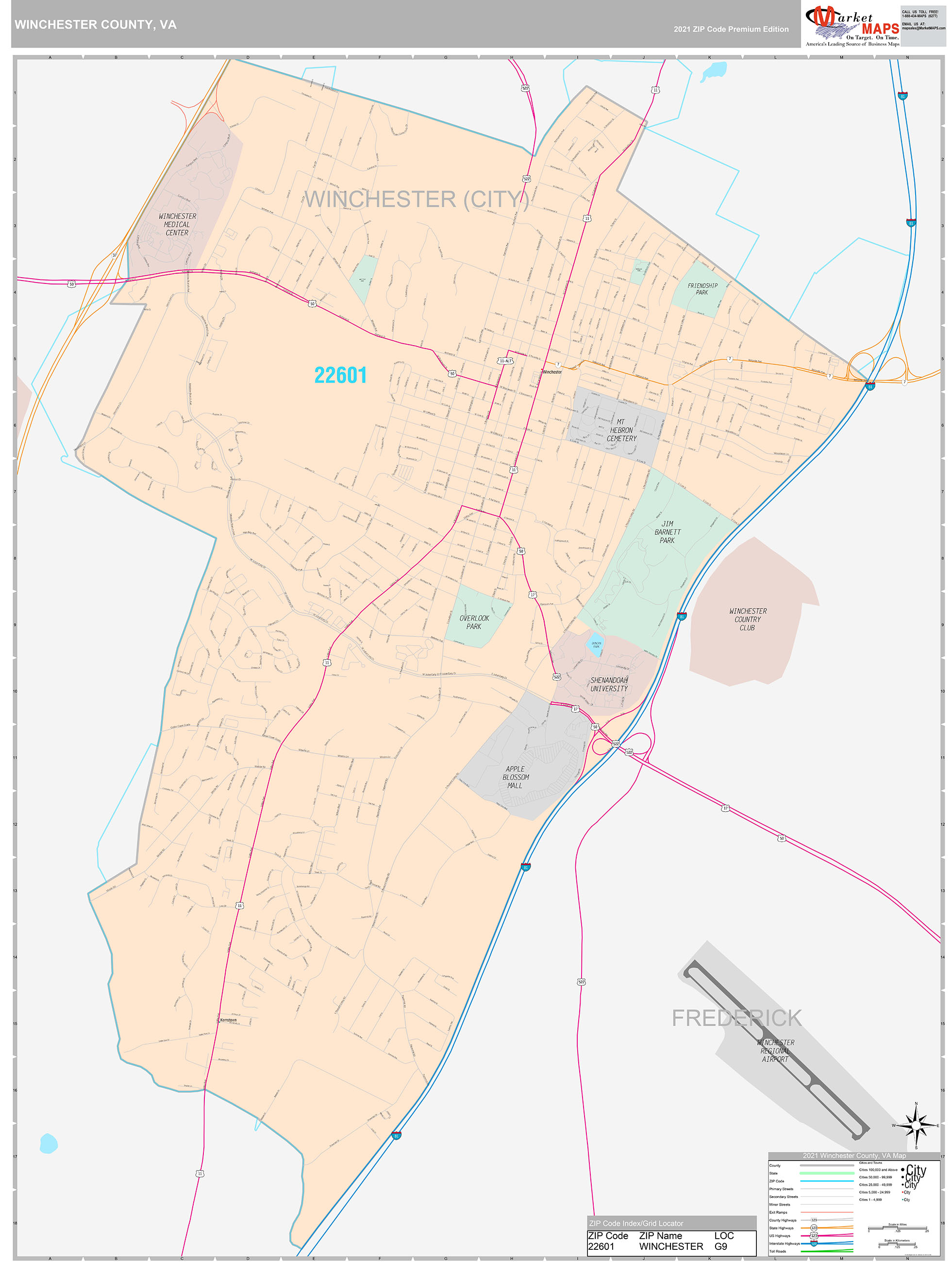 Aerial Photography Map Of Winchester, Va: A Bird'S Eye View