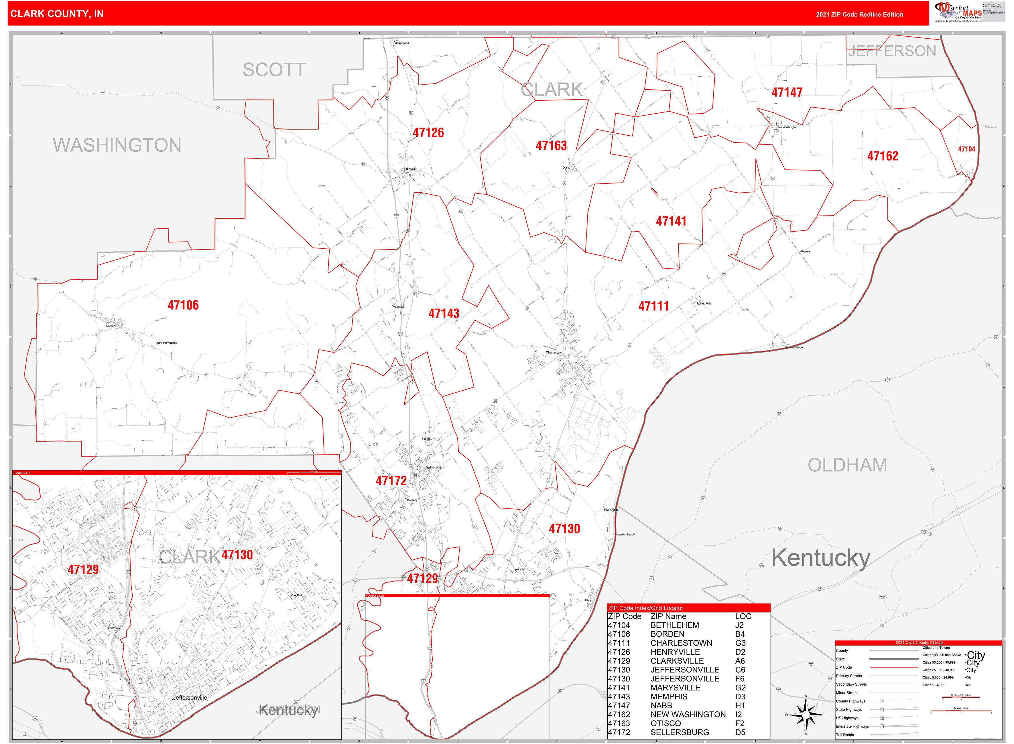 Clark County Zip Code Map Washington - United States Map