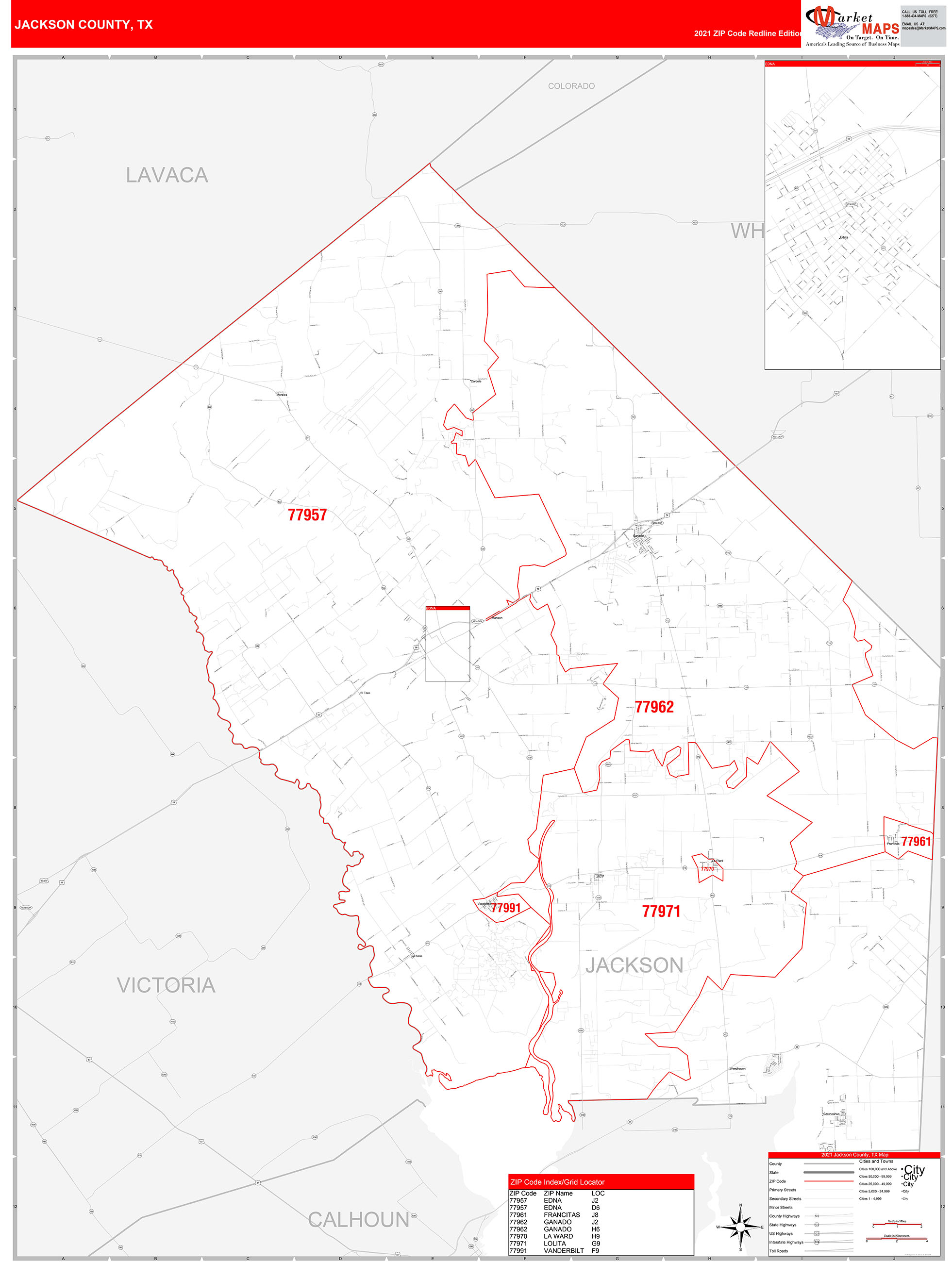 jackson-county-tx-zip-code-wall-map-red-line-style-by-marketmaps