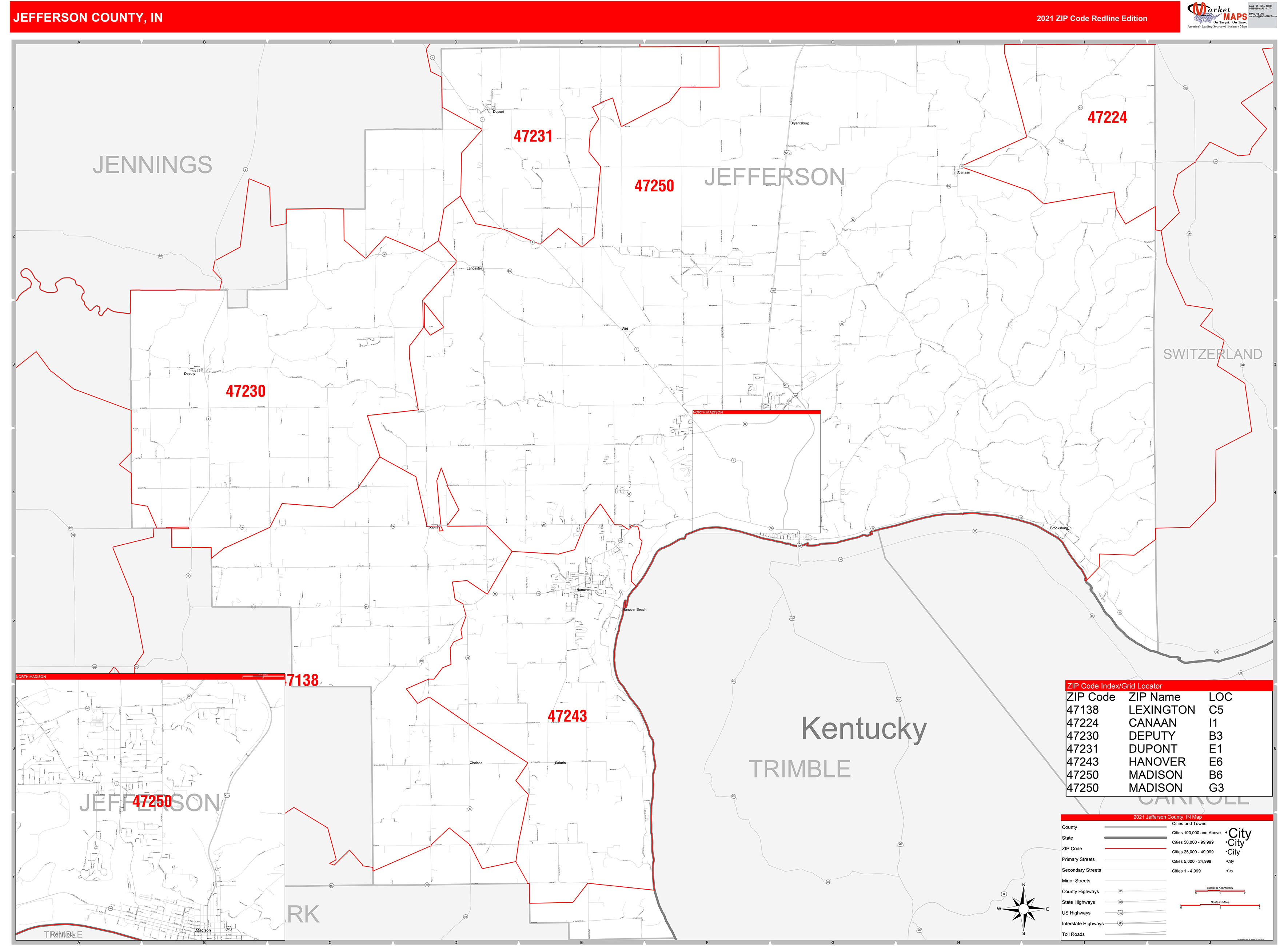 Jefferson County Zip Code Map - United States Map