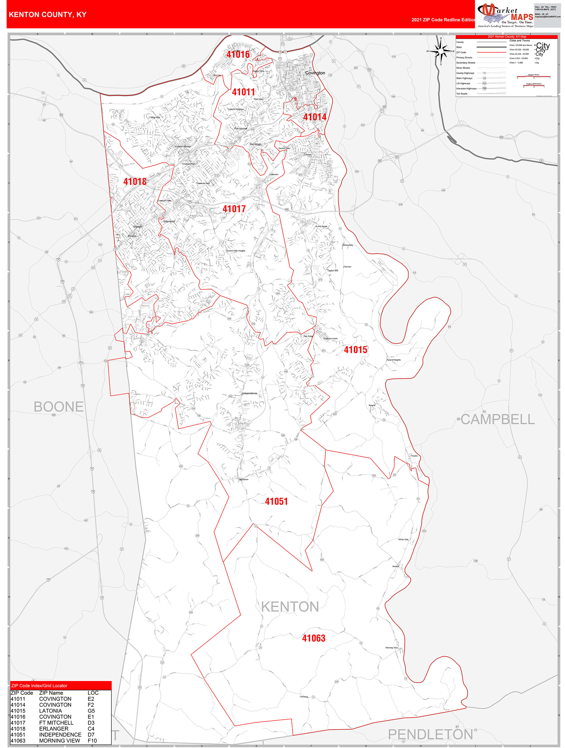 kenton-county-ky-zip-code-wall-map-red-line-style-by-marketmaps-mapsales