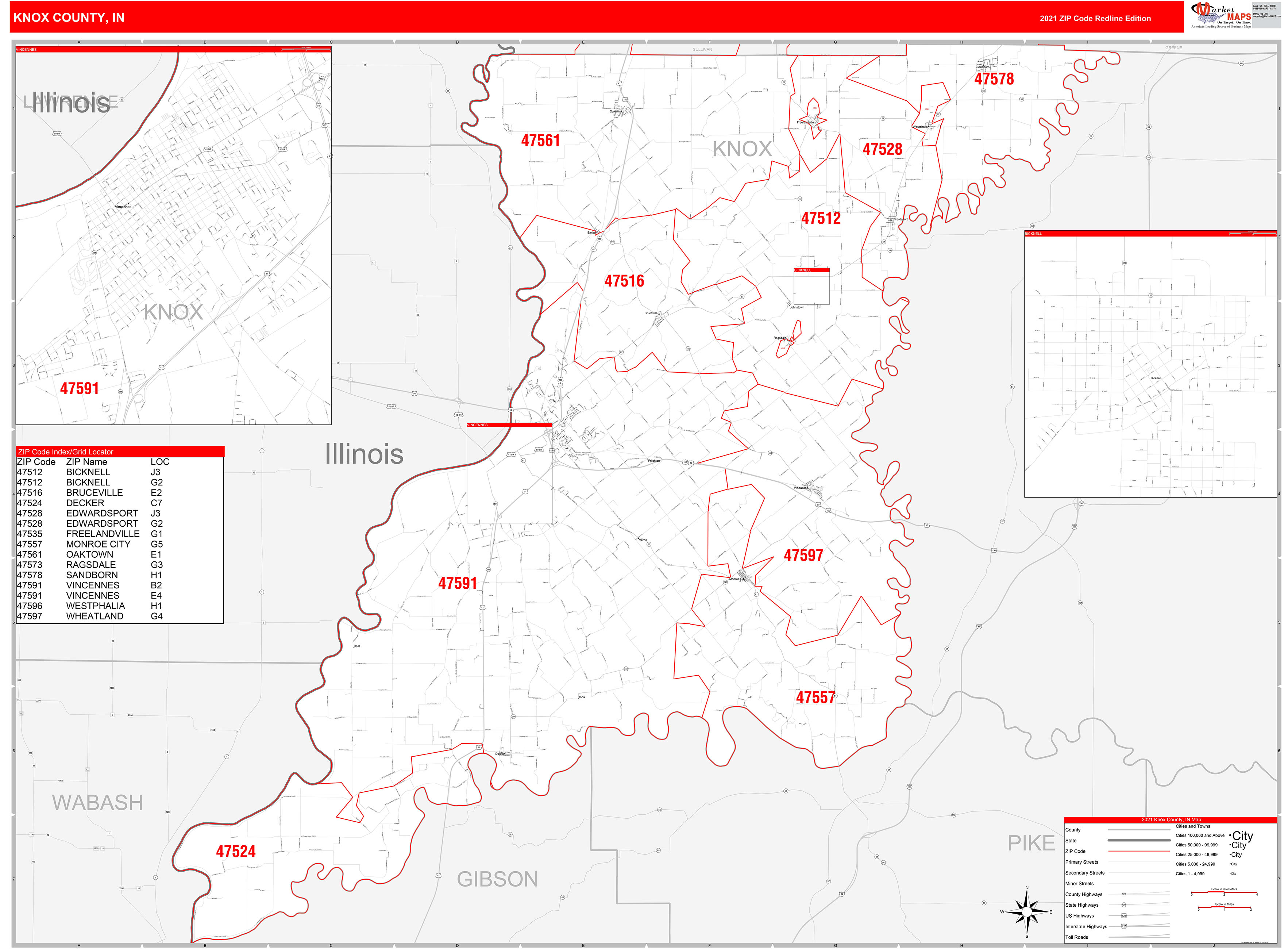 knox-county-in-zip-code-wall-map-red-line-style-by-marketmaps