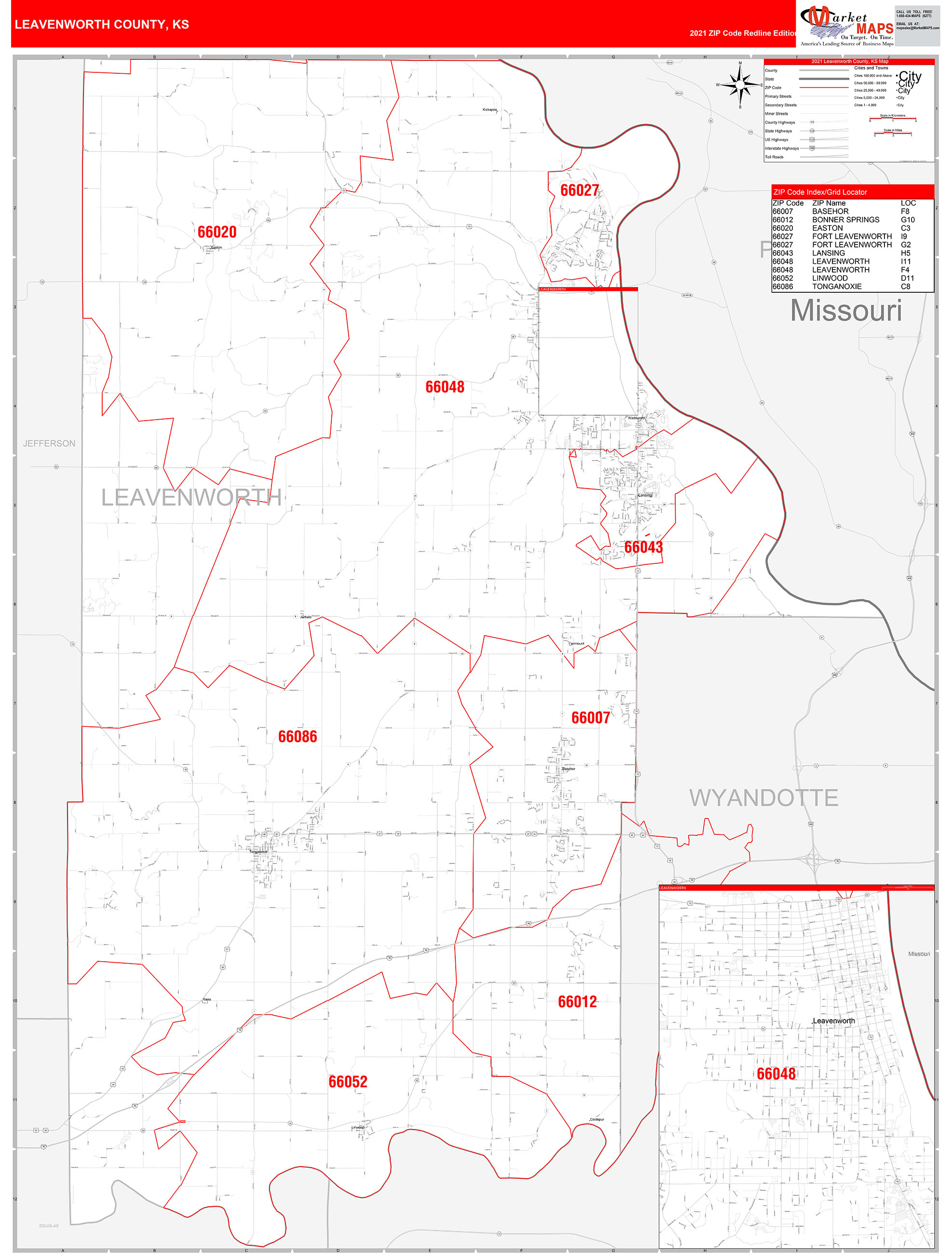 Leavenworth Kansas Map
