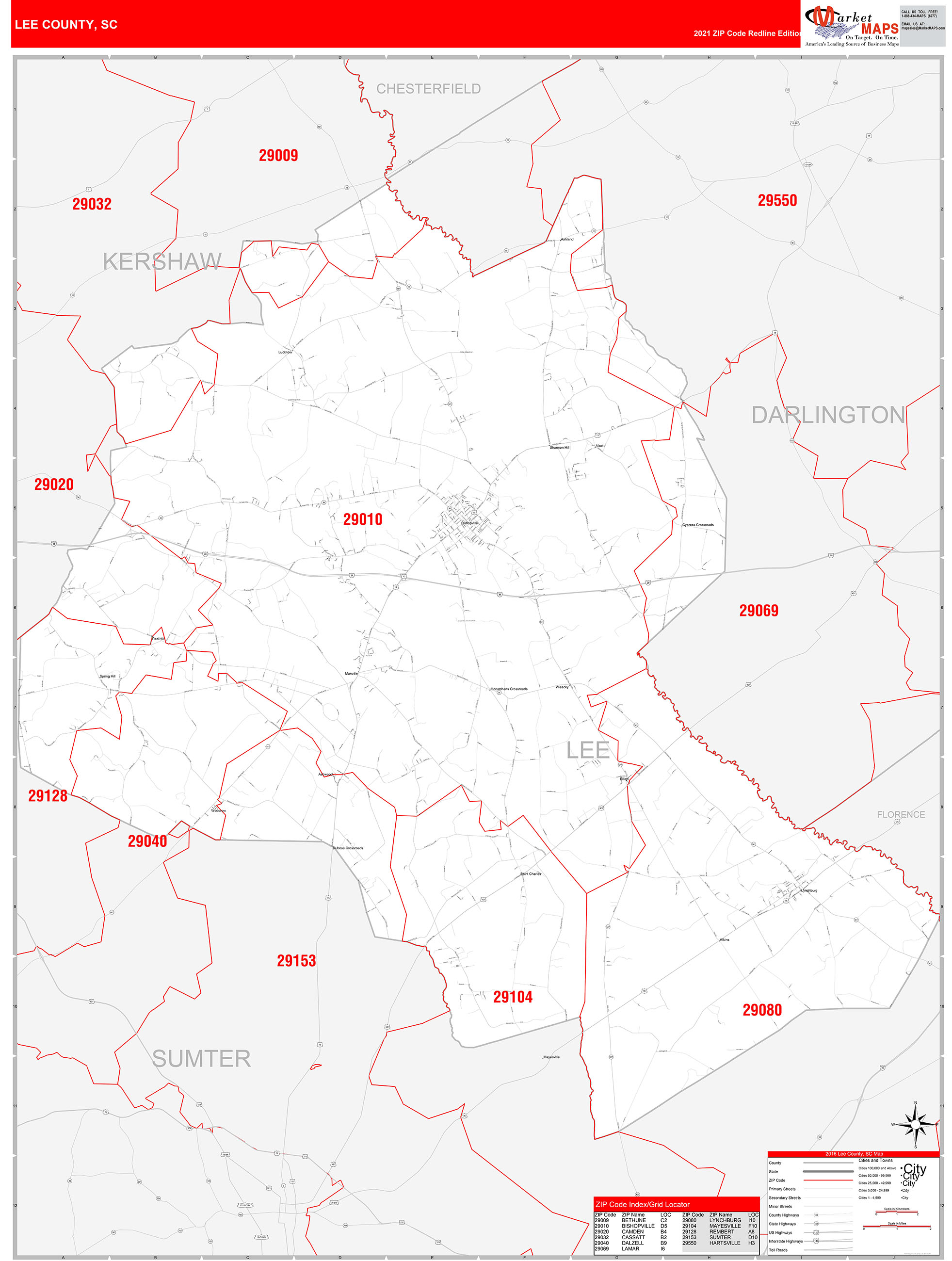 Lee County Zip Code Map 8967