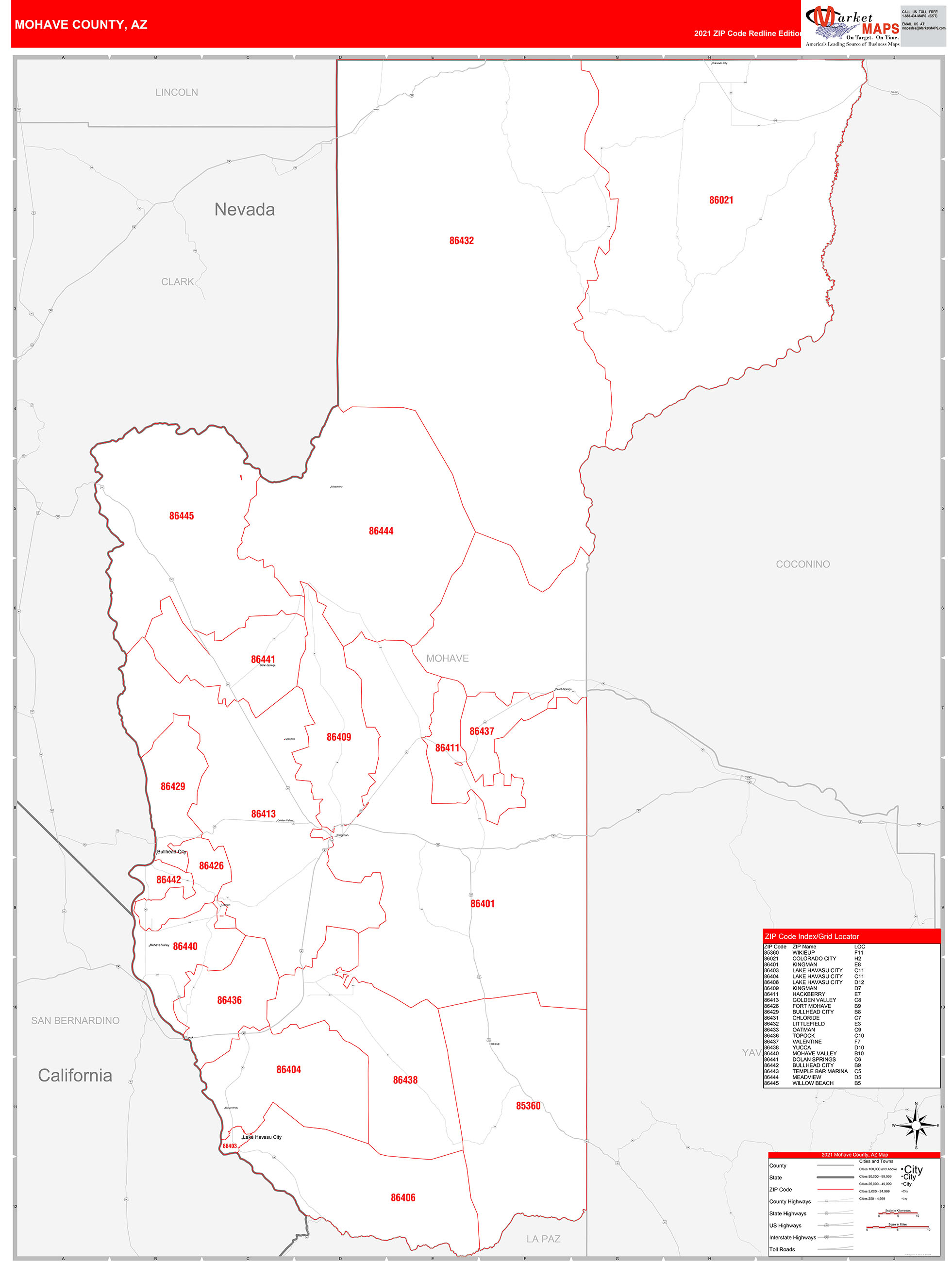 Mohave County Map