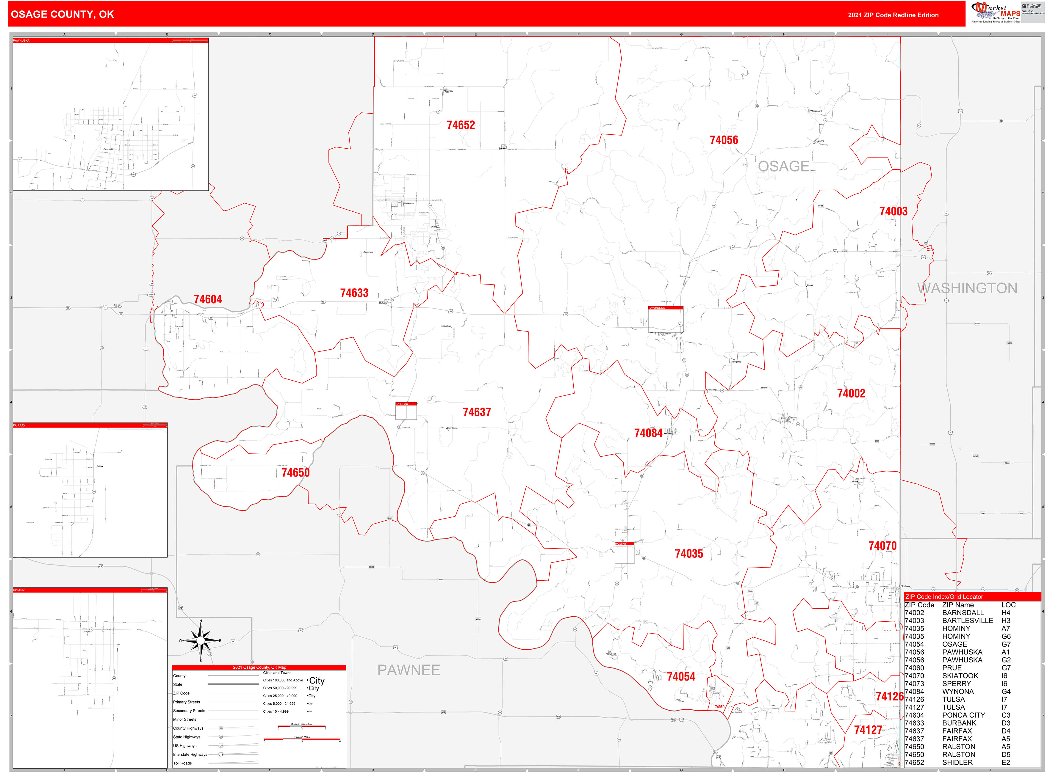 Osage County Map