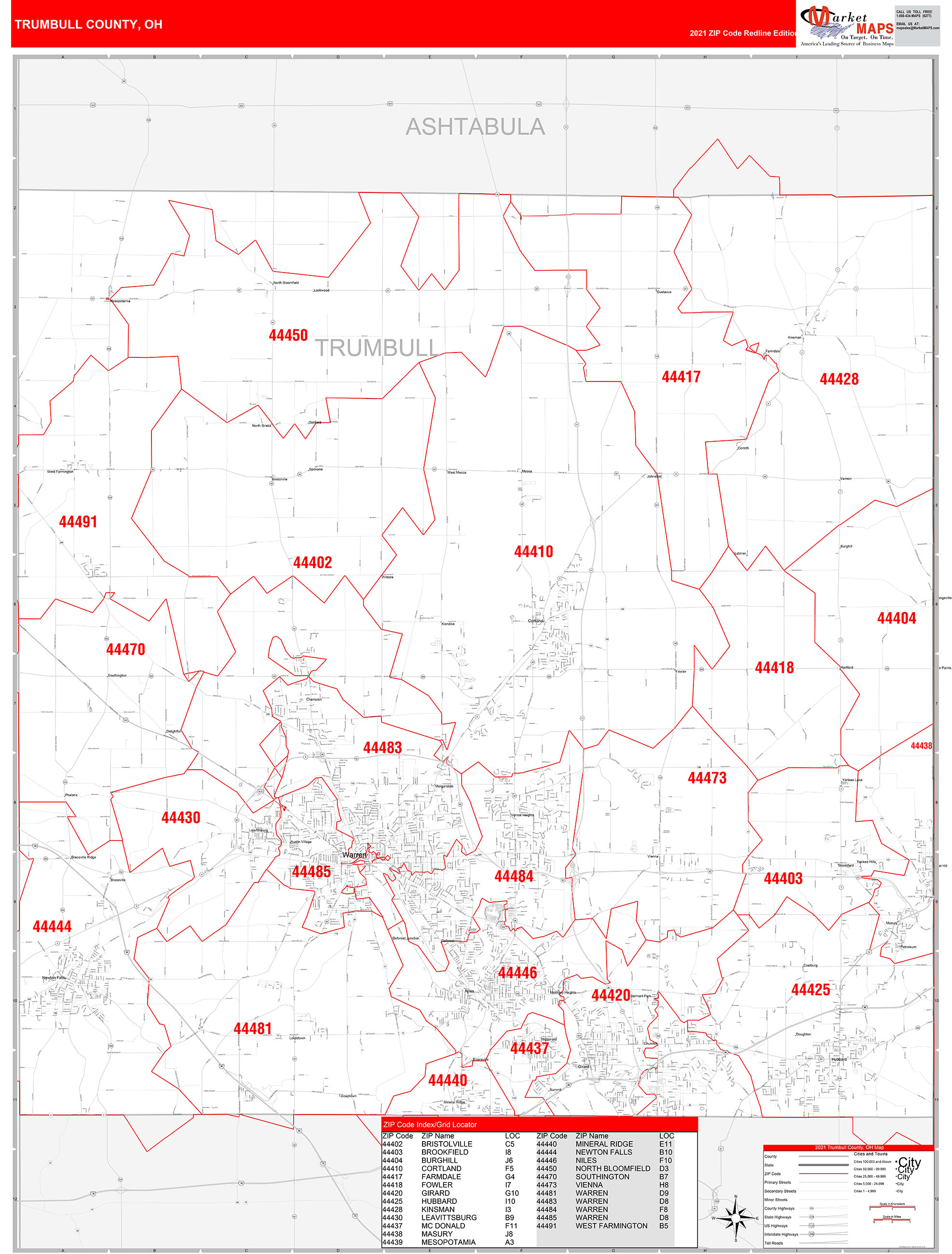 Ohio County Map By Zip Code 0806
