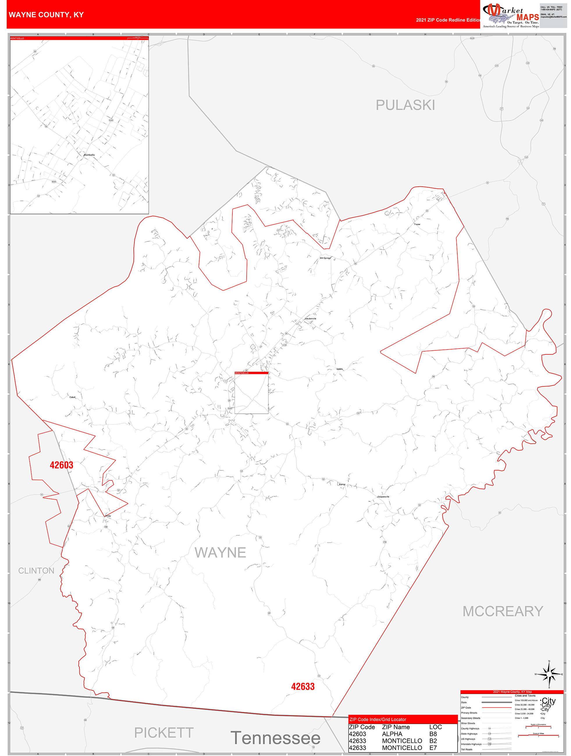 Wayne County Zip Code Map Zip Code Map