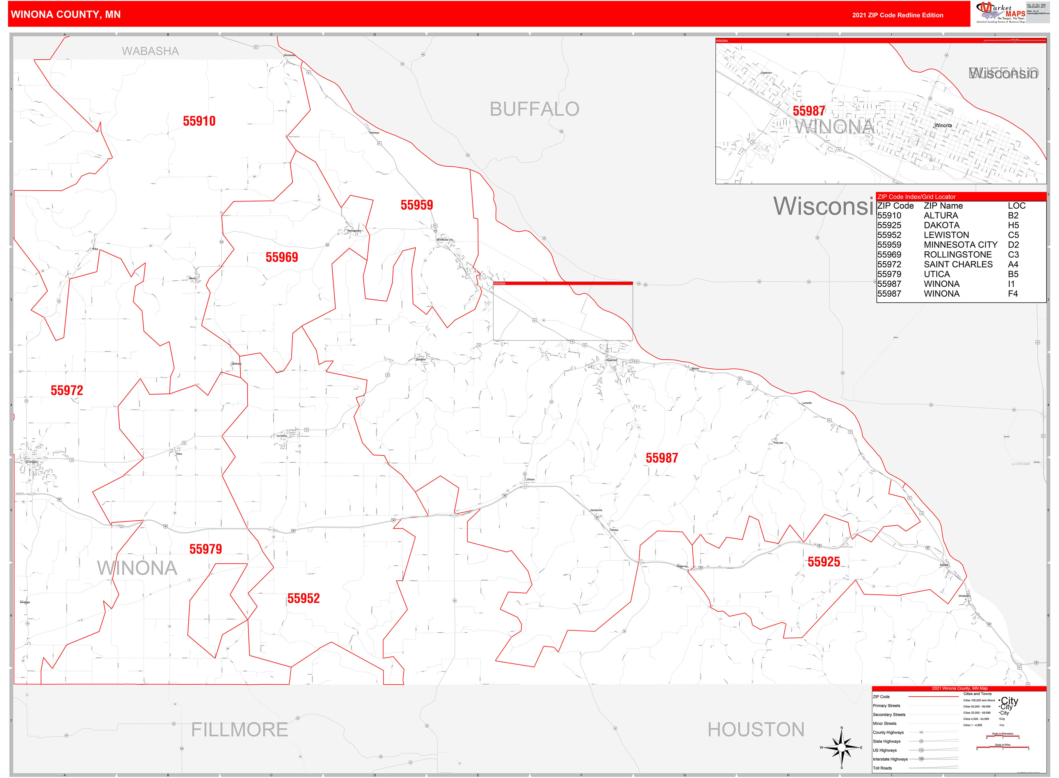 Winona Canada Map