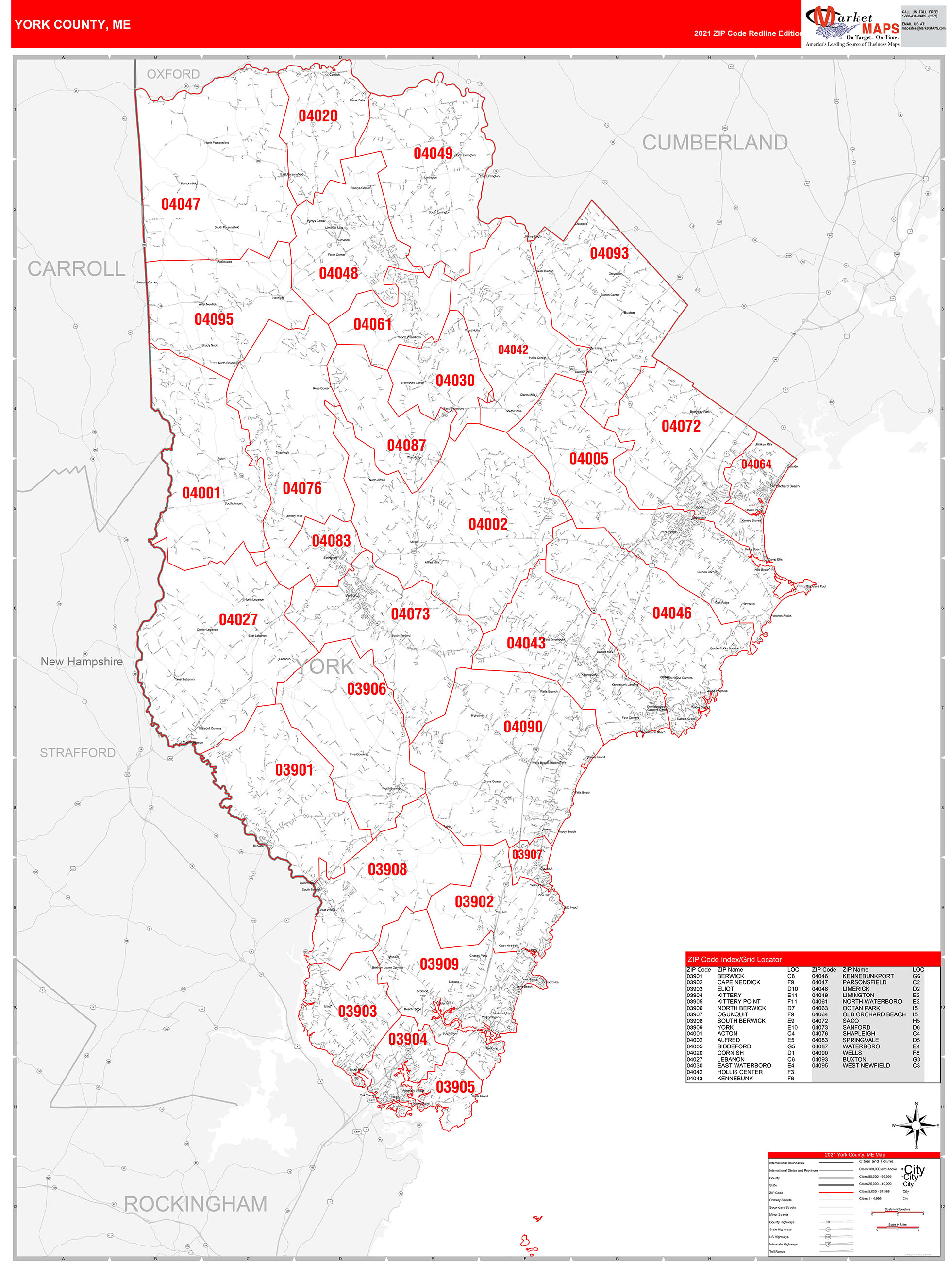 York Zip Code Map 5733