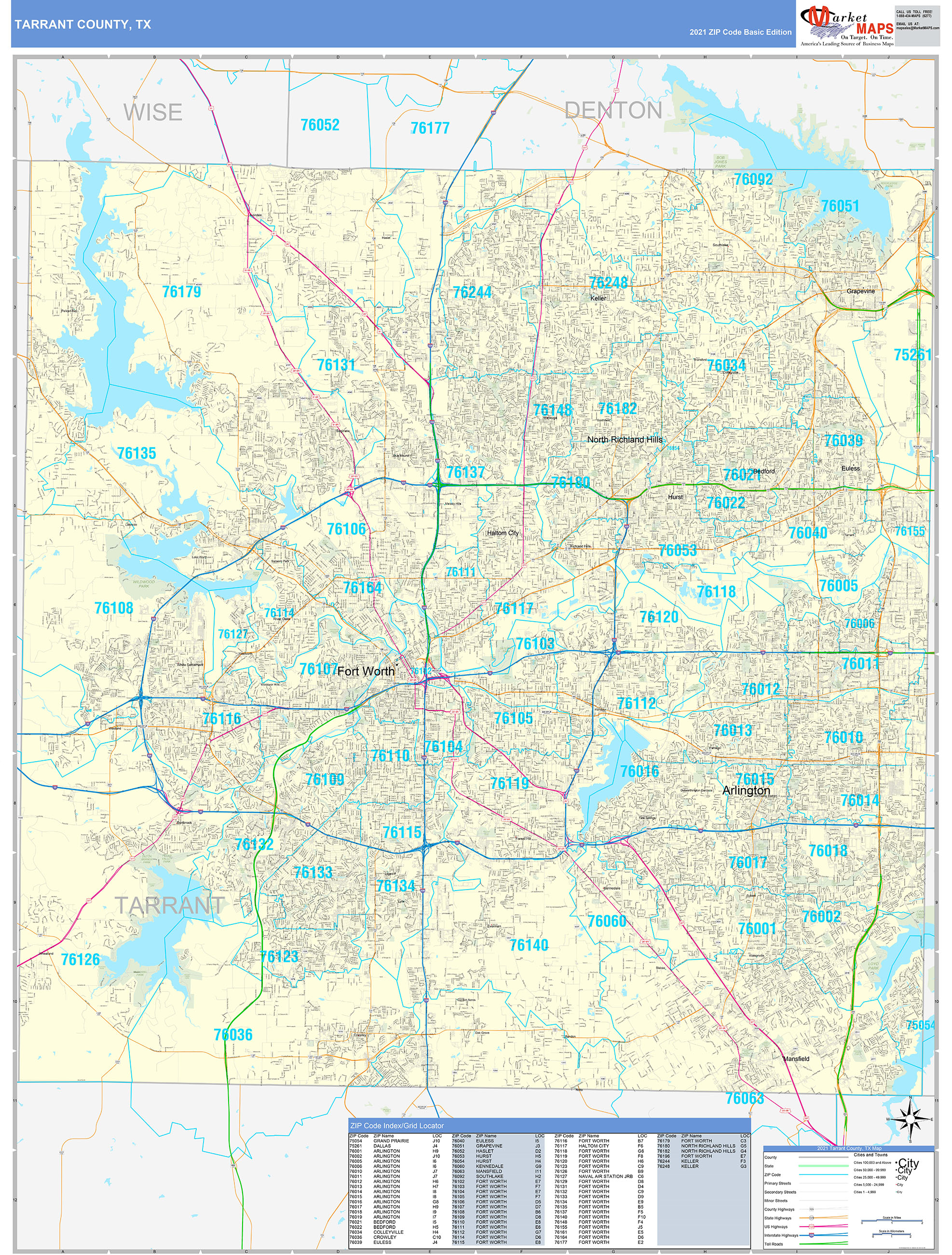 Map Of Tarrant County Tx - World Map
