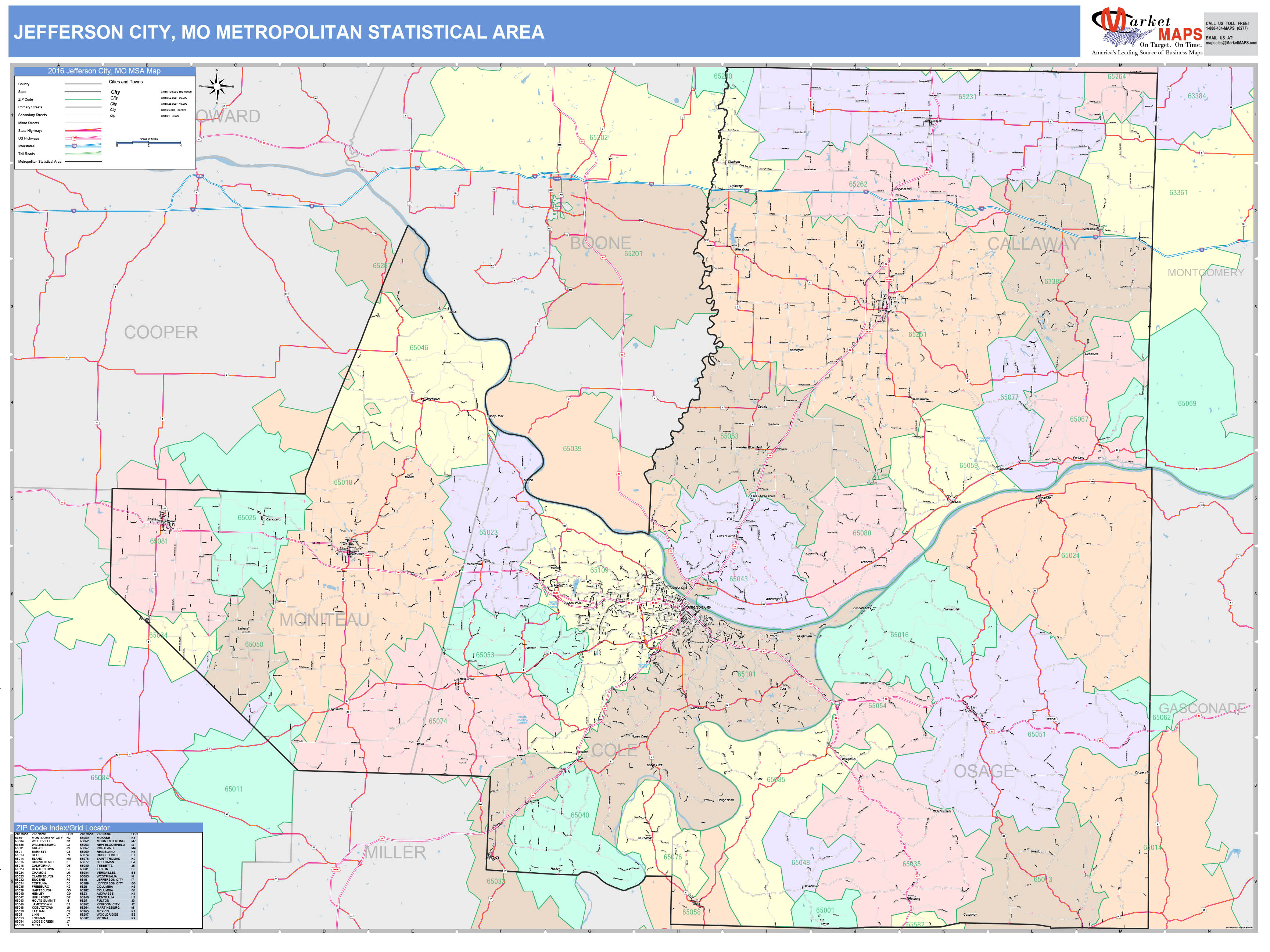 Jefferson City Missouri Map 