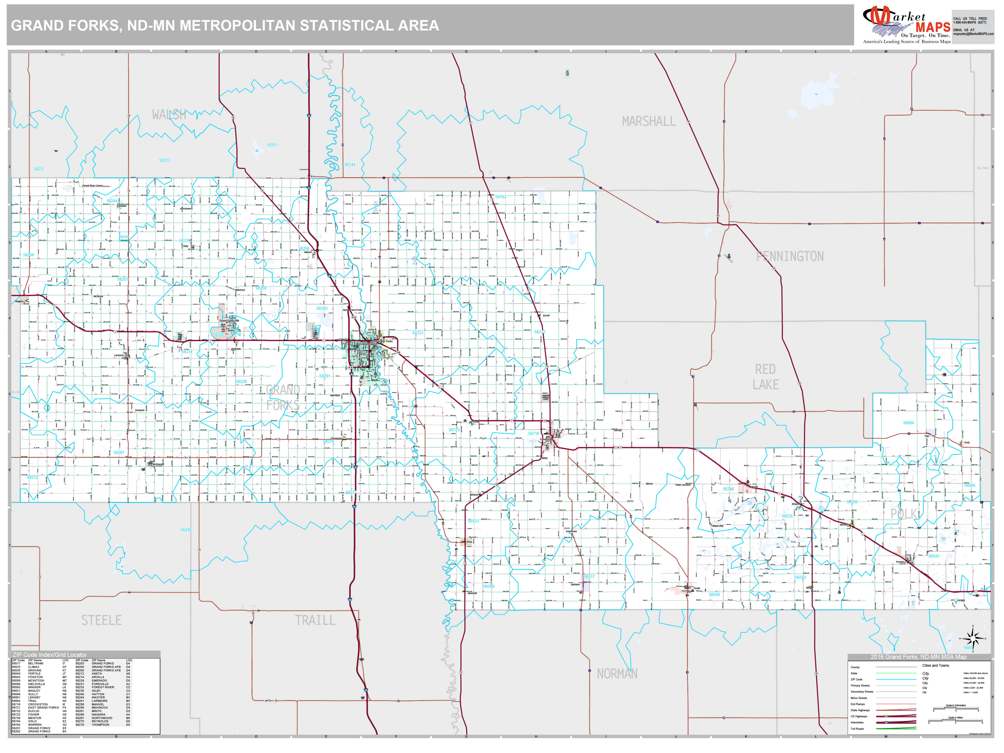 Grand Forks Zip Code Map Map