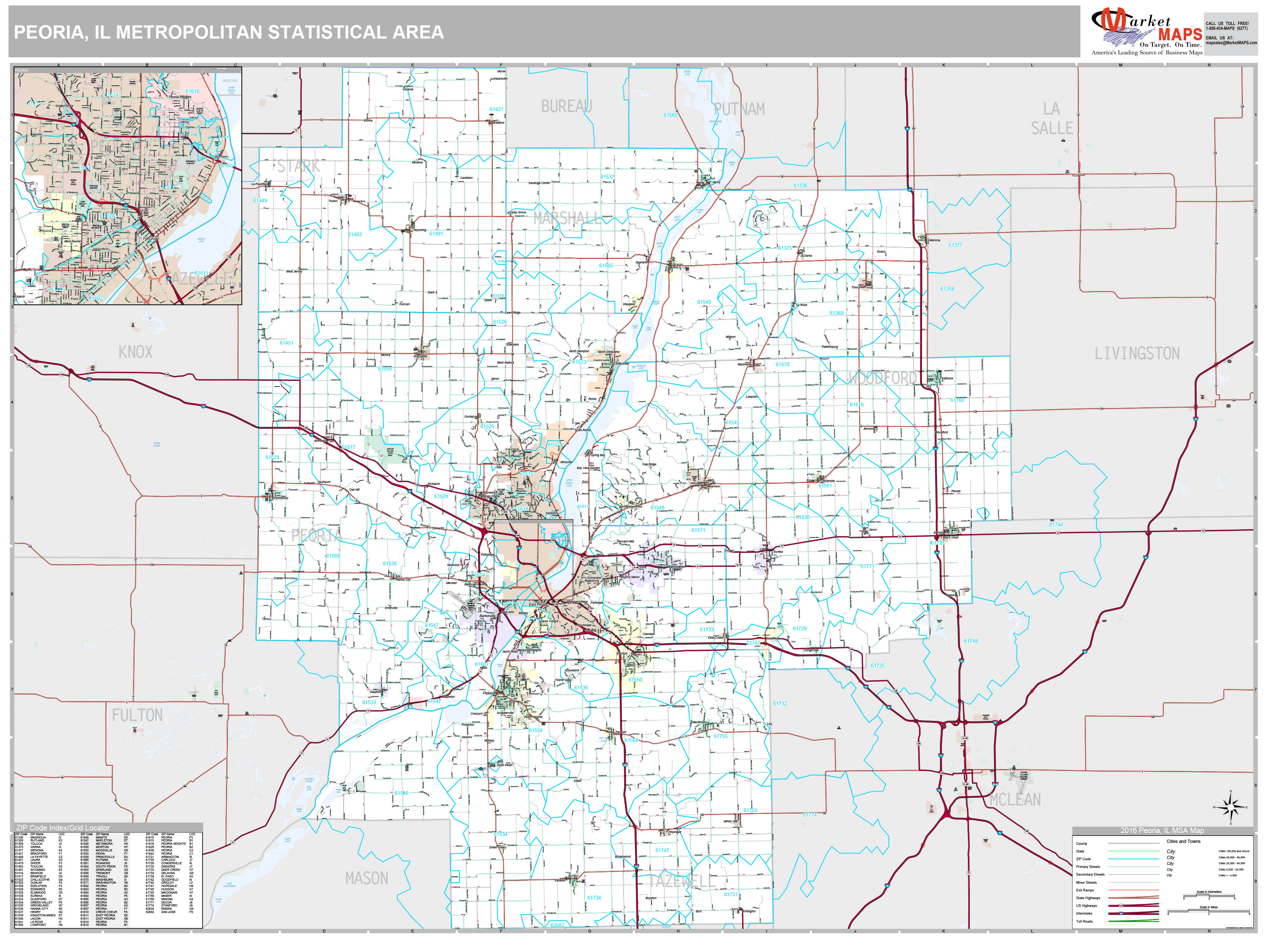 Zip Code Map Peoria Il - Map