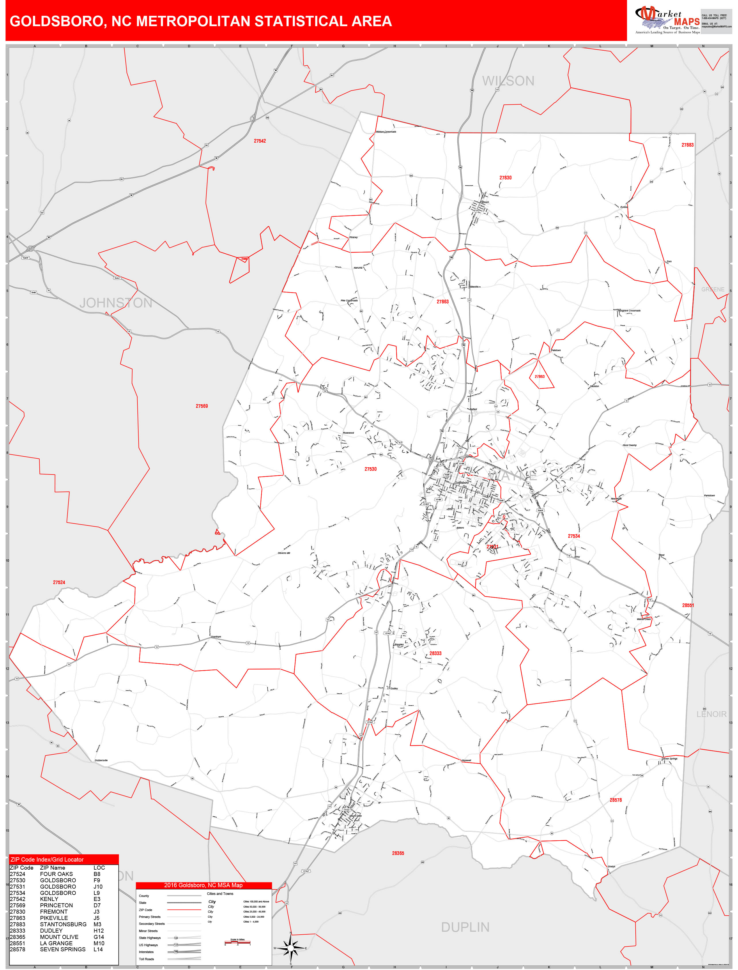 Maps Of Goldsboro Metro Area North Carolina Marketmap - vrogue.co