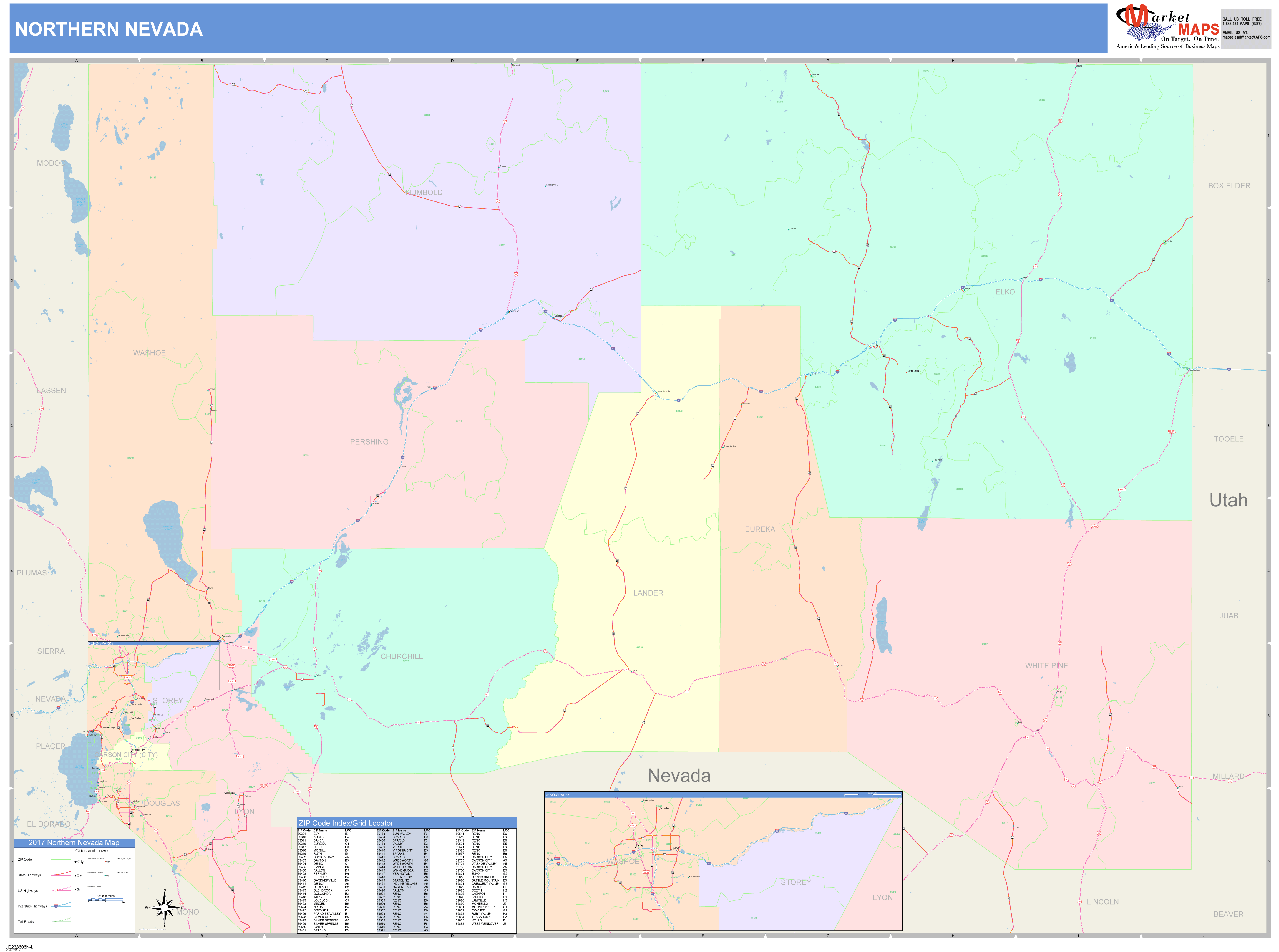 Paradise Nevada Wall Map Premium Style By Marketmaps My Xxx Hot Girl 9397