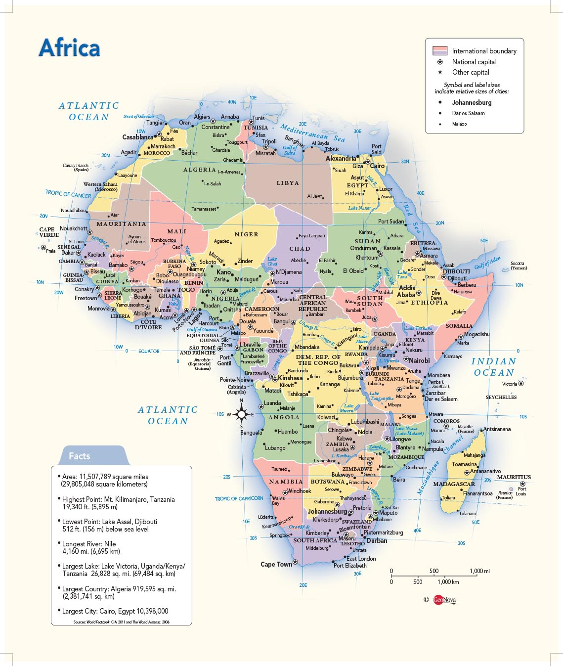 Africa Maps International Wall Map This Political Wall Map Of Africa Images And Photos Finder 0801