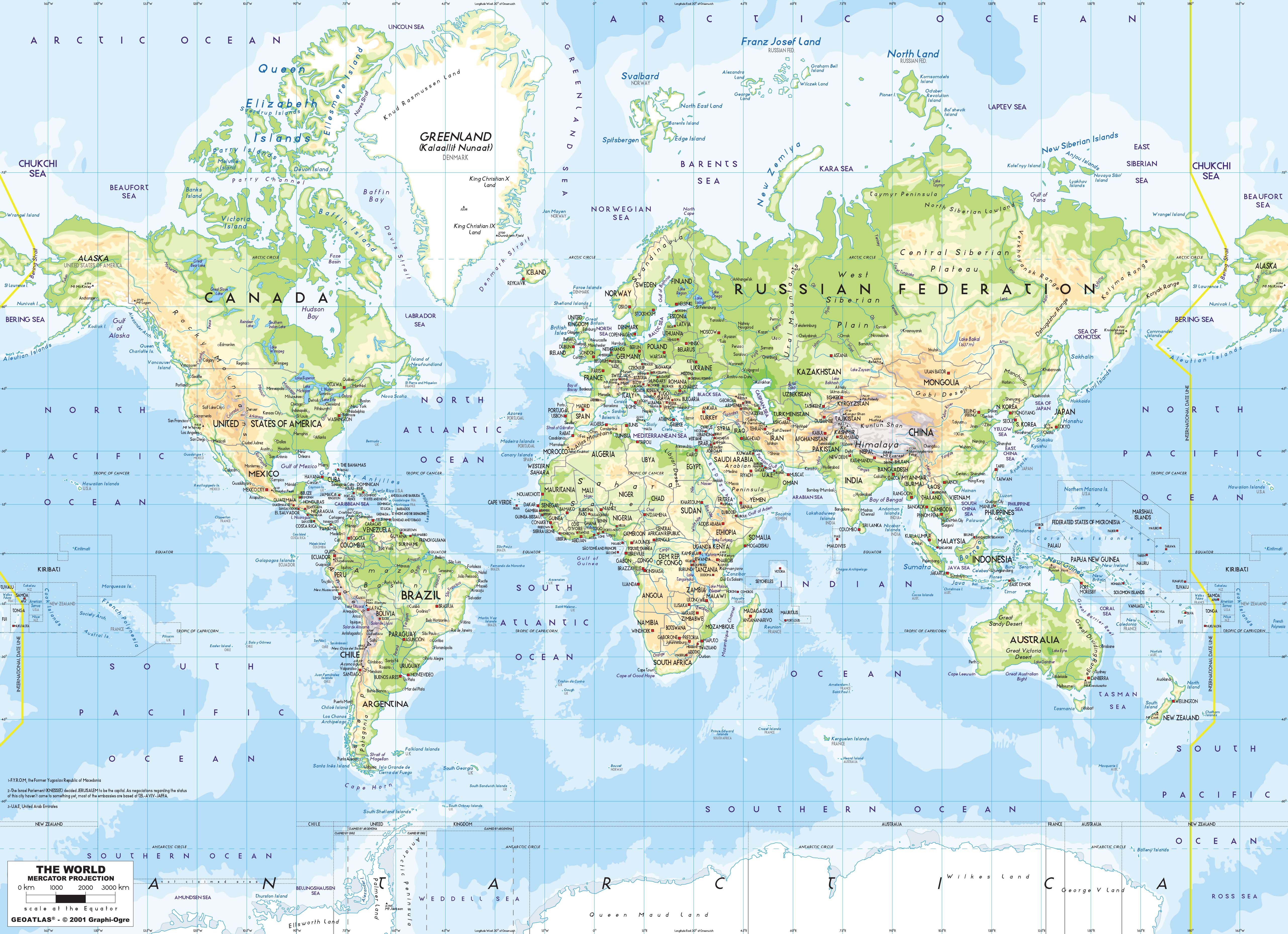 World Map Europe Centered – Topographic Map of Usa with States