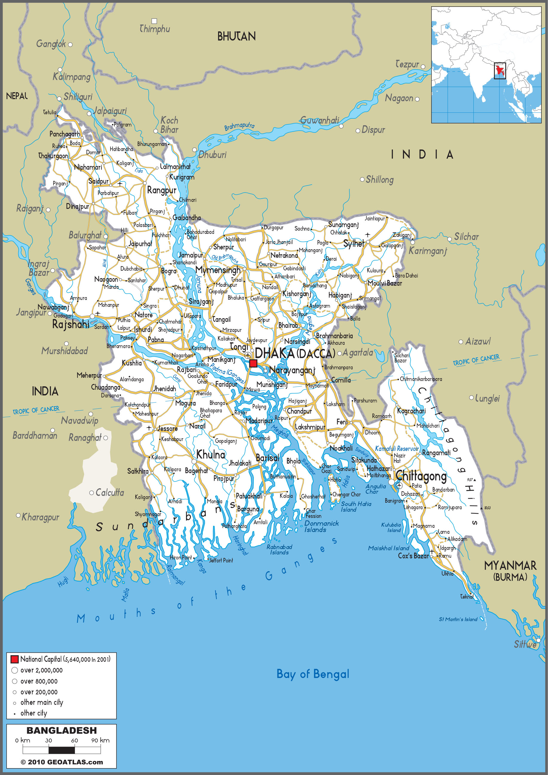 Бангладеш на карте. Бангладеш на карте мира. Bangladesh on the Map.