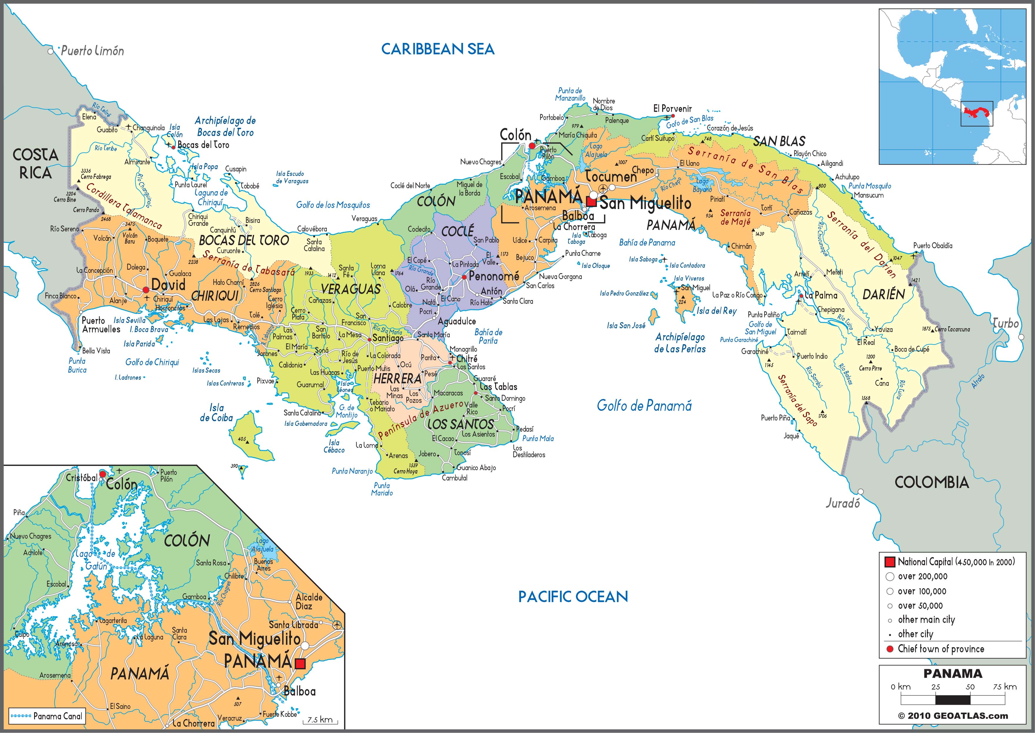 panama-political-wall-map-by-graphiogre-mapsales