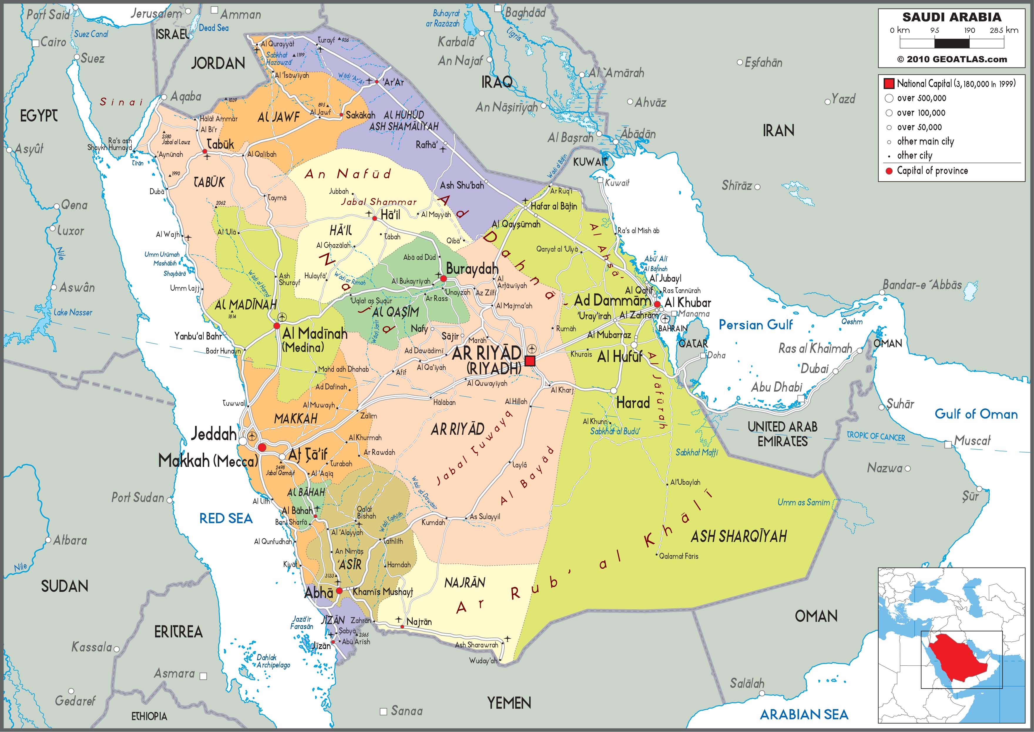 Saudi Arabia Political Wall Map Porn Sex Picture   SAUDI ARABIApol 