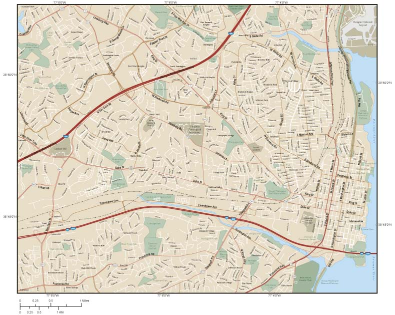 Alexandria Wall Map By Map Resources Mapsales 4491