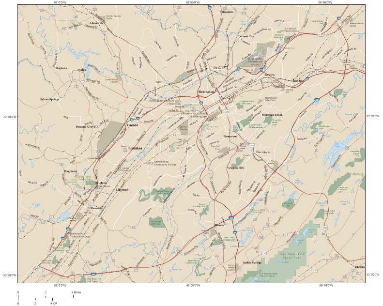 birmingham-metro-wall-map-by-map-resources-mapsales