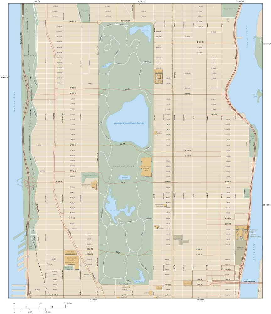 New York City - Central Park Wall Map by Map Resources - MapSales