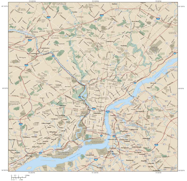Philadelphia Metro Area Wall Map By Map Resources Map - vrogue.co