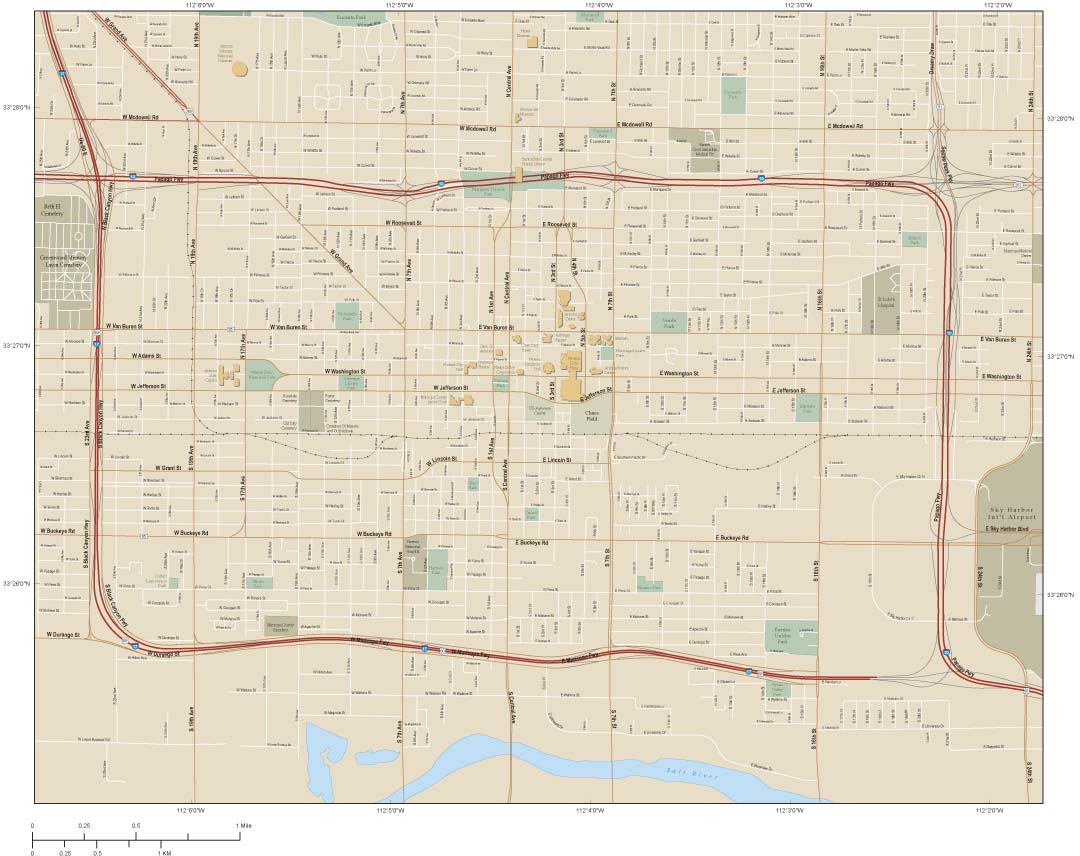 Downtown Phoenix Map Printable