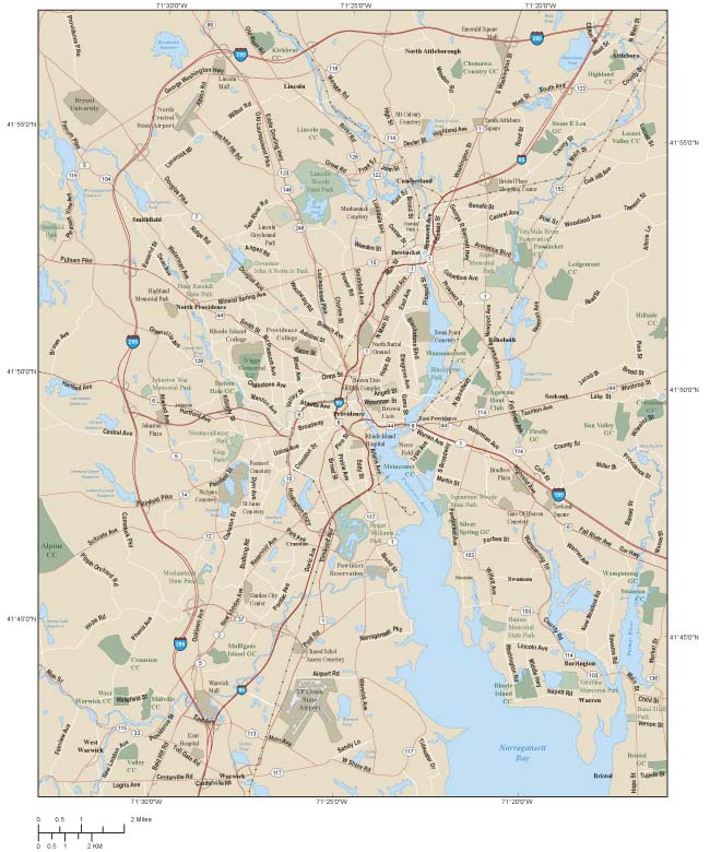 Providence Metro Area Wall Map by Map Resources - MapSales