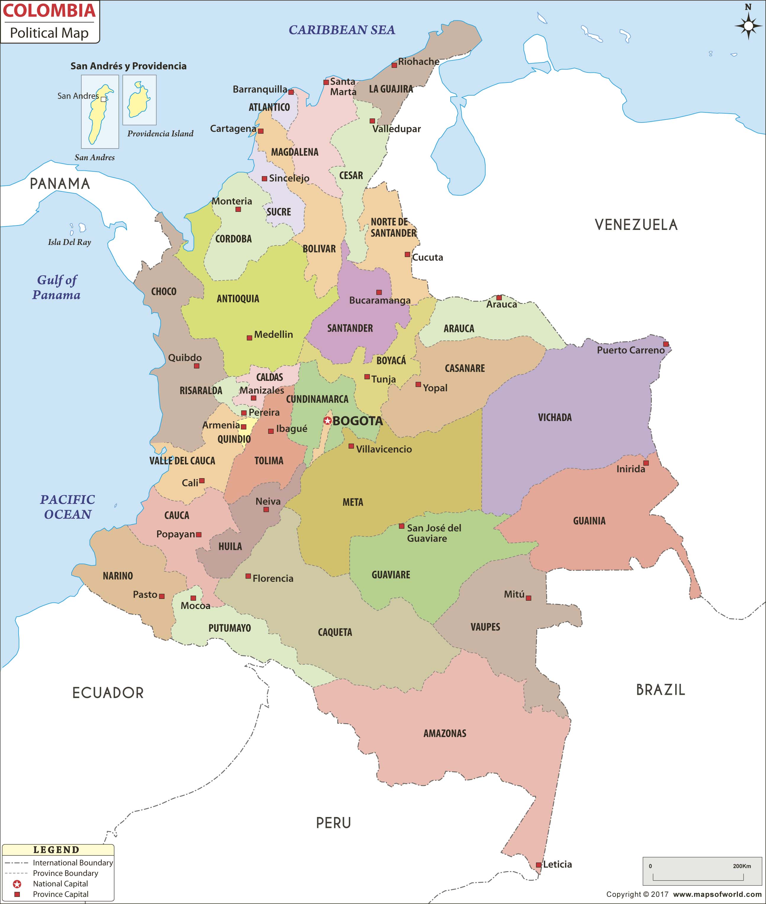 Arriba 105 Foto Mapa De Colombia Con Division Politica Actualizar 
